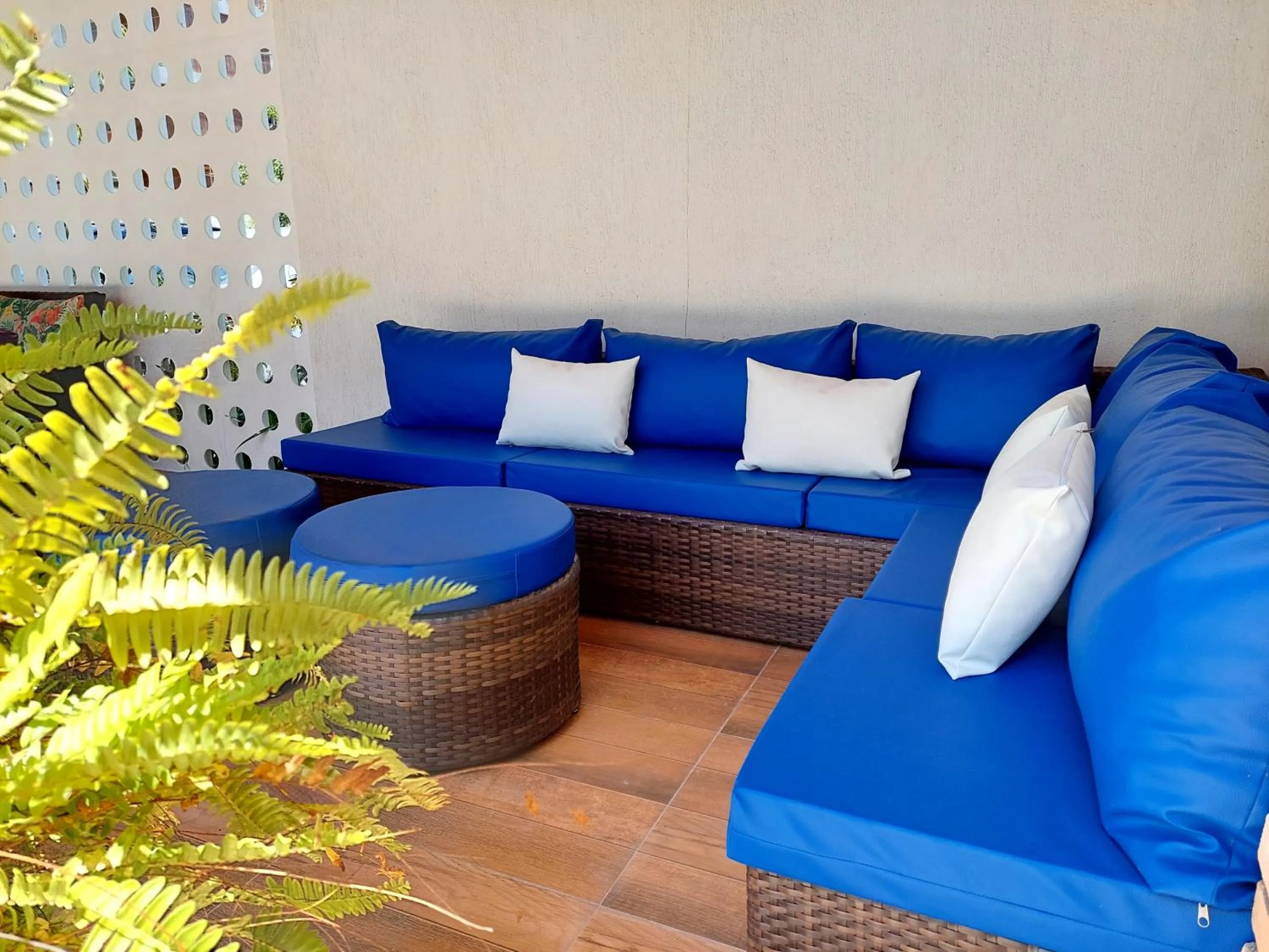 Seating area in Pousada Lua Azul