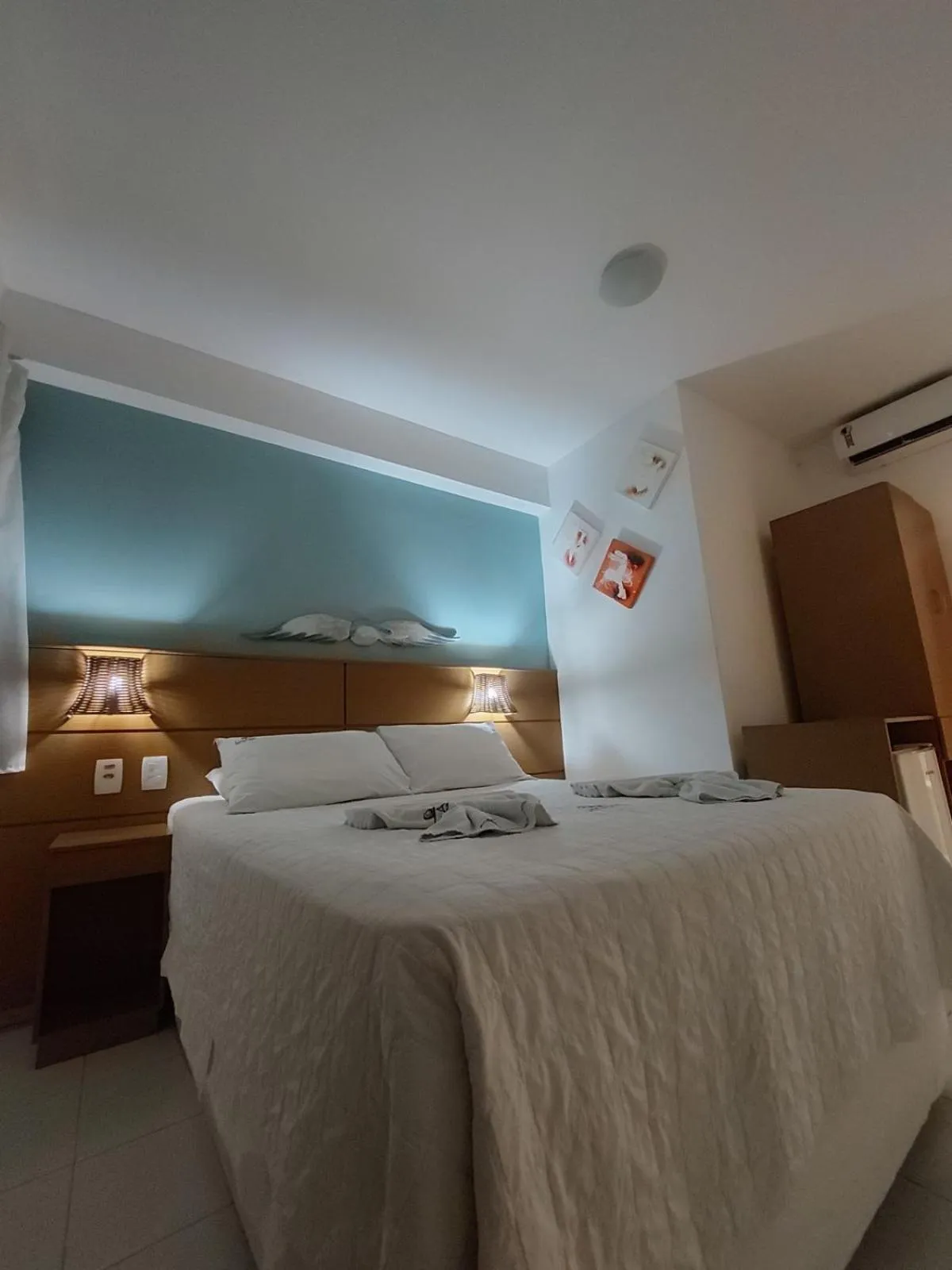 Bed in Pousada Lua Azul