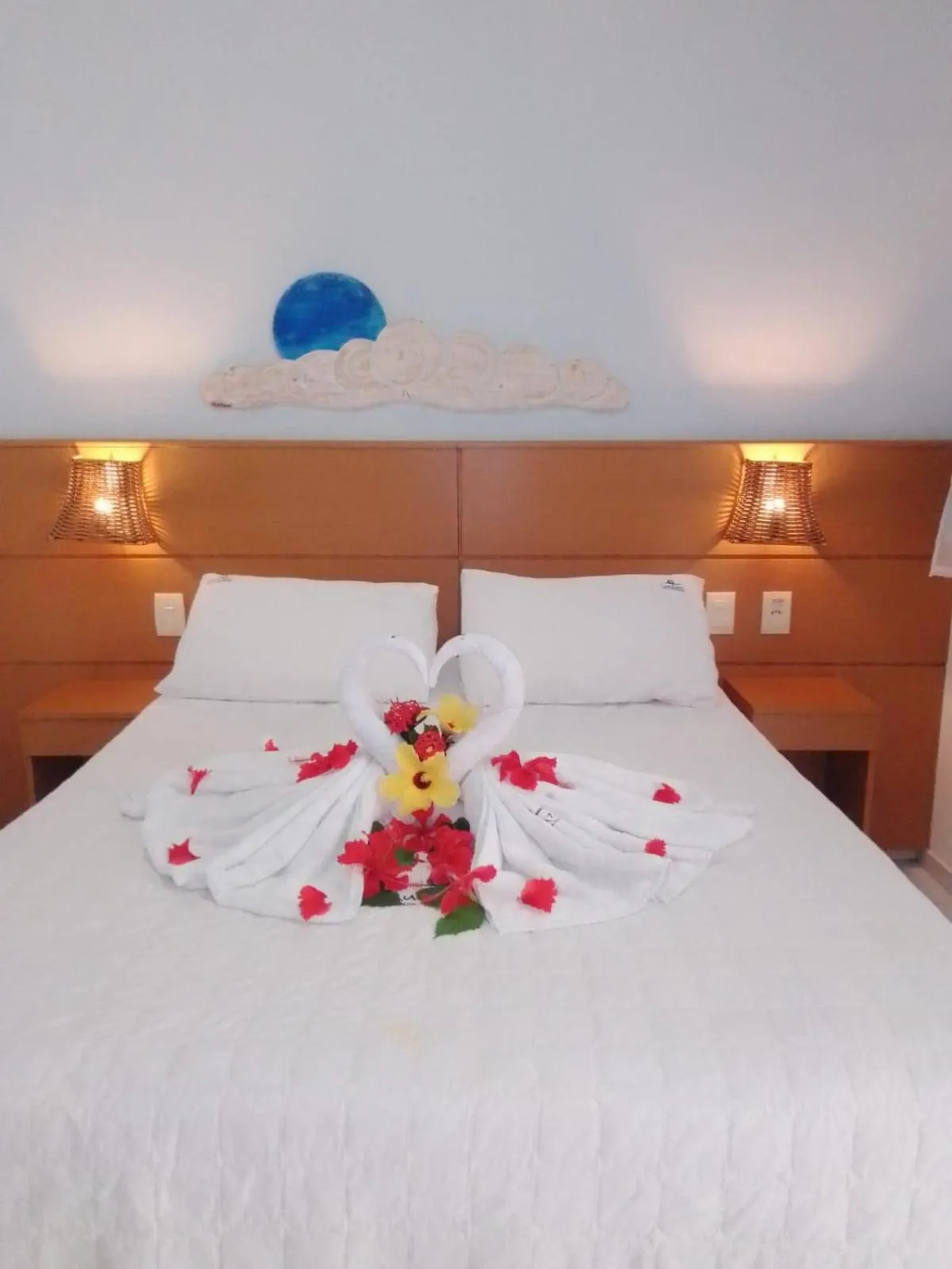 Bed in Pousada Lua Azul