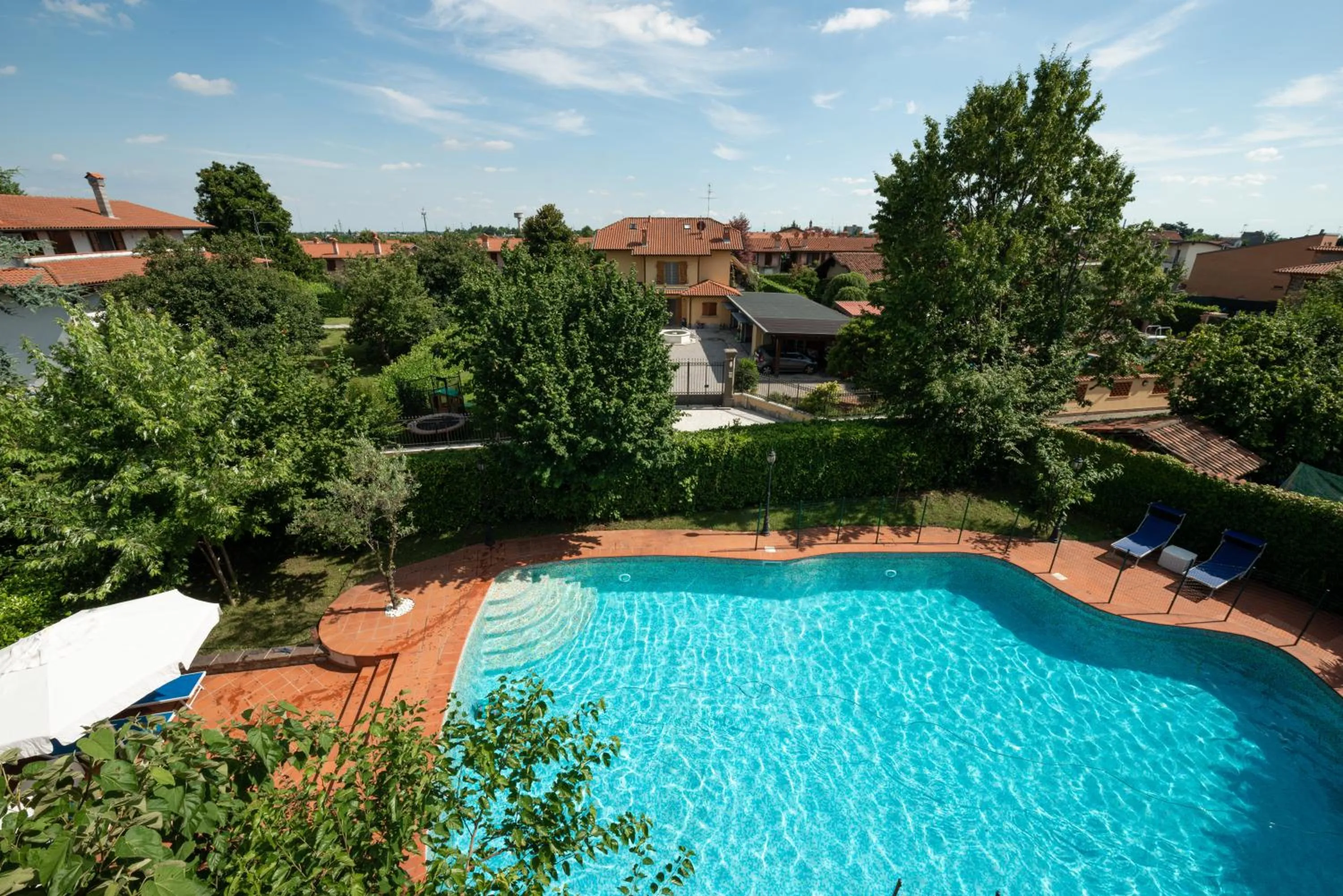 Pool view in B&B Family First