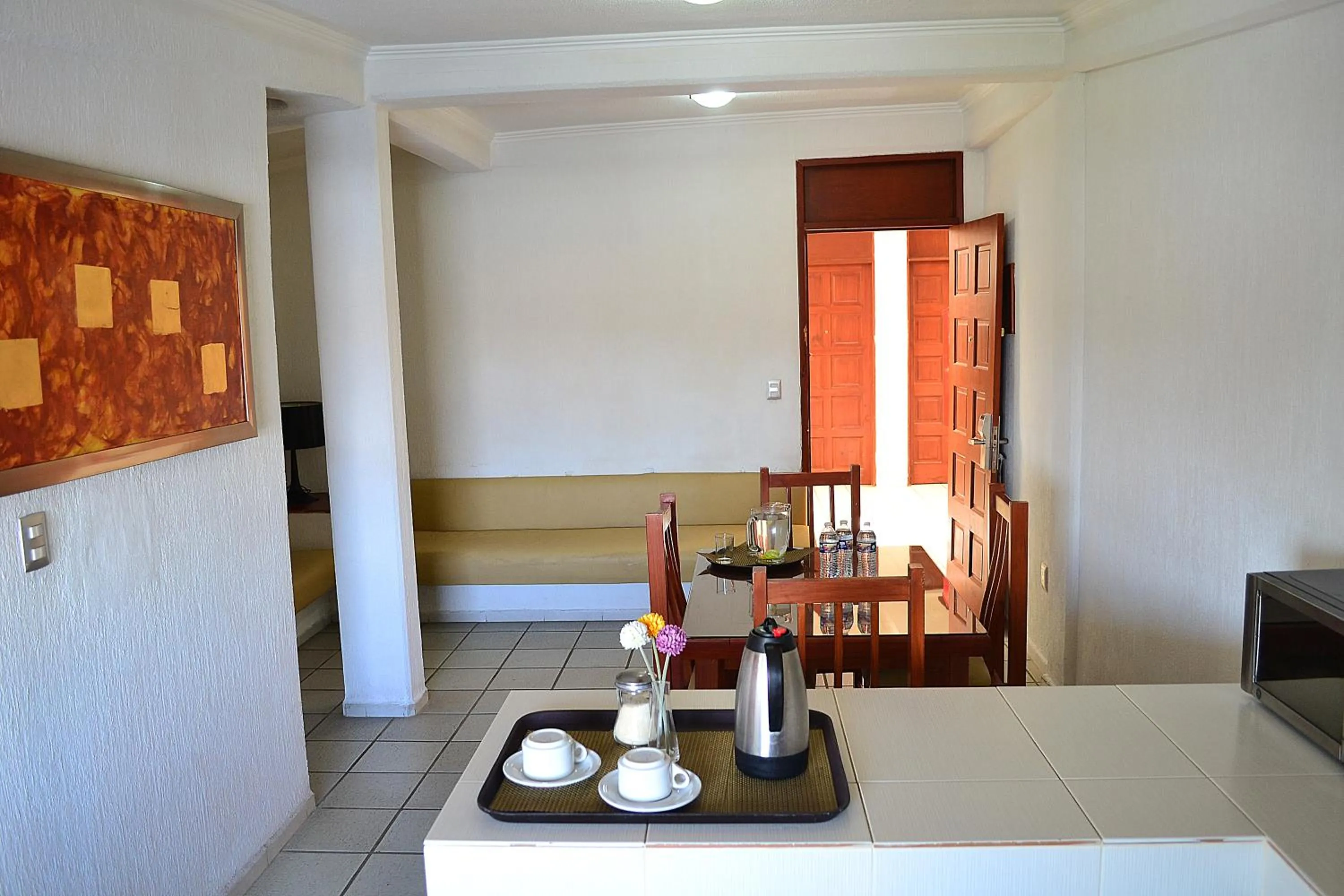 Dining area, Bed in Hotel Campestre Inn