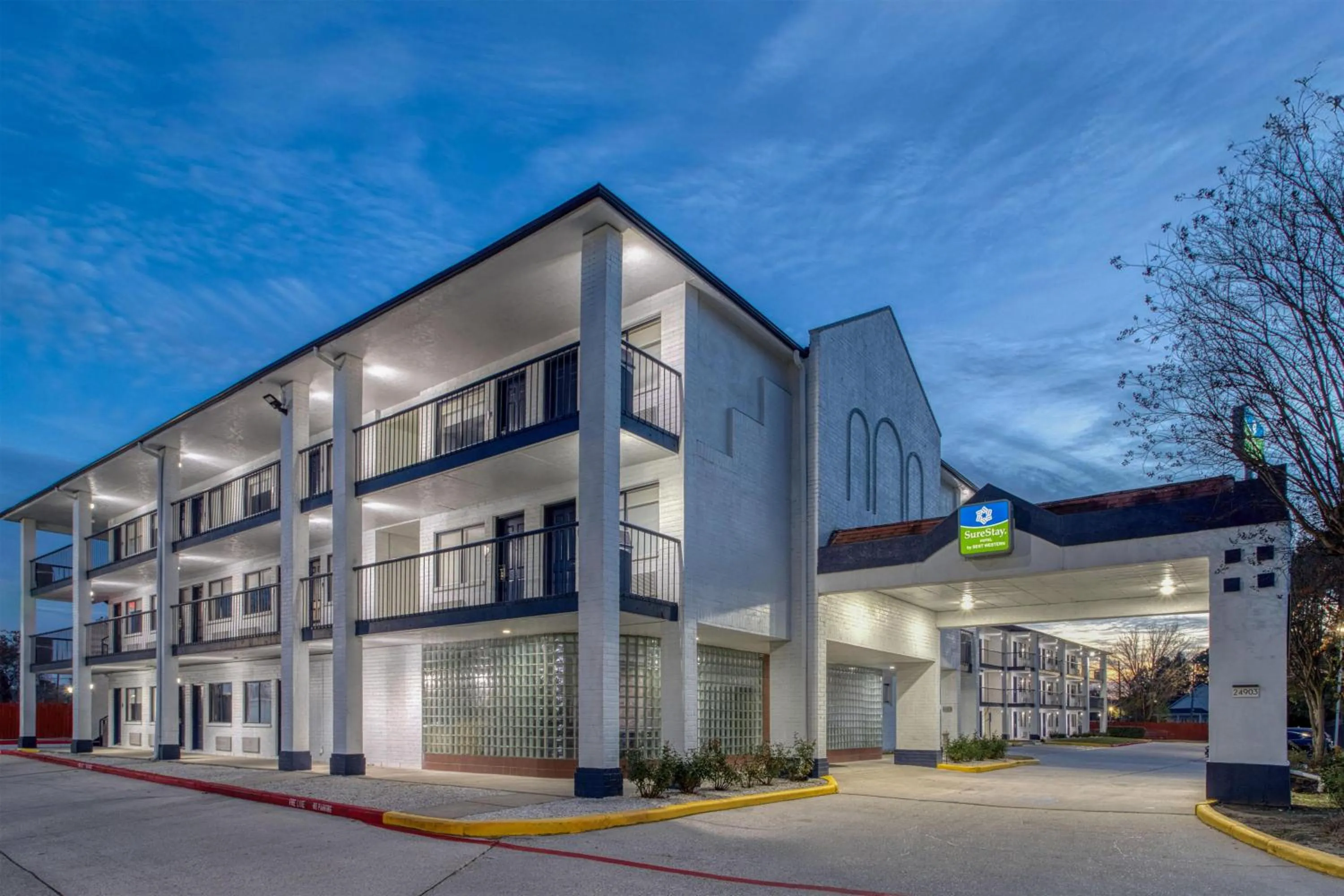 Property building in SureStay Hotel by Best Western Spring North Houston