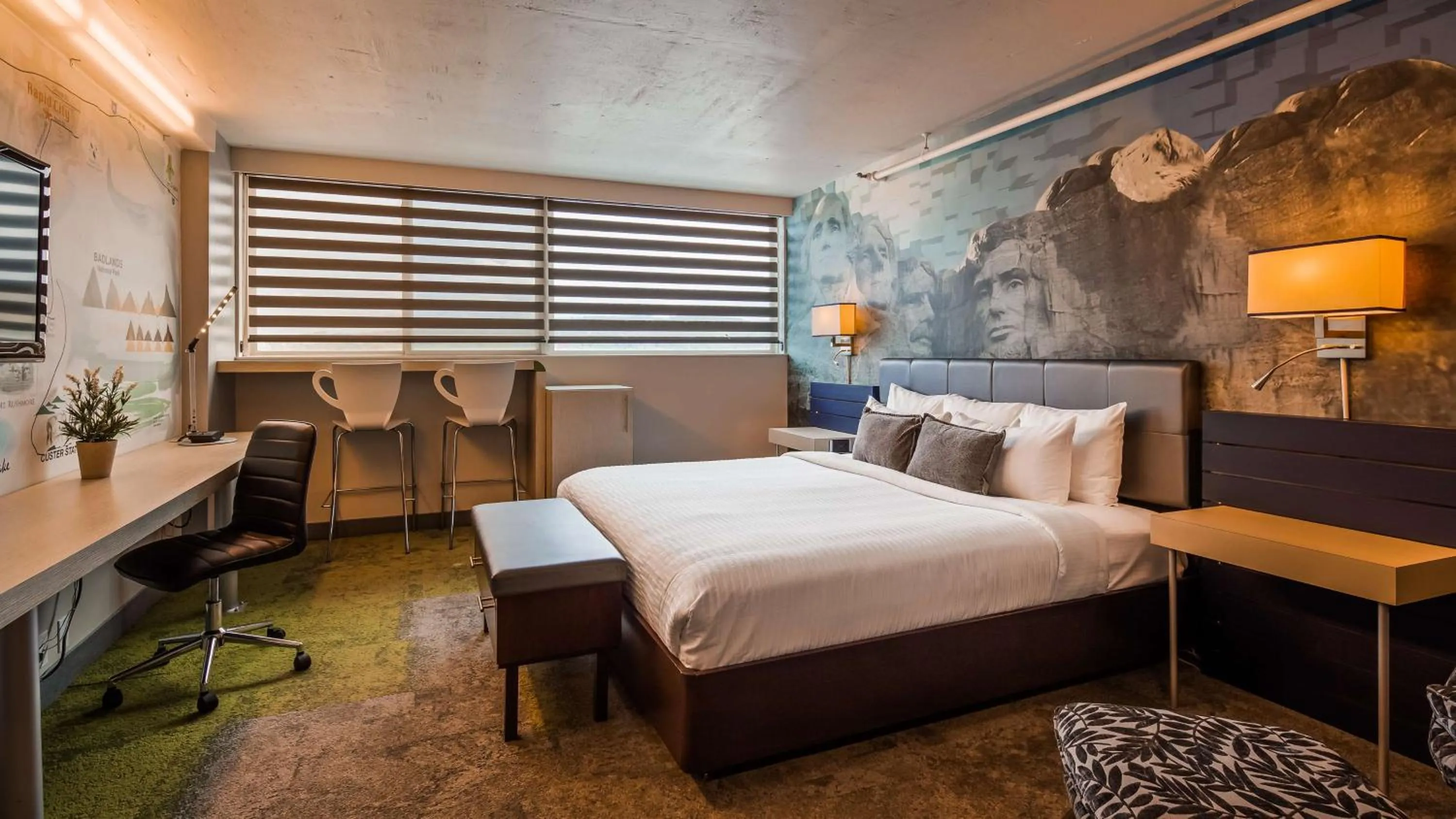 Photo of the whole room, Bed in The Rushmore Hotel & Suites; BW Premier Collection