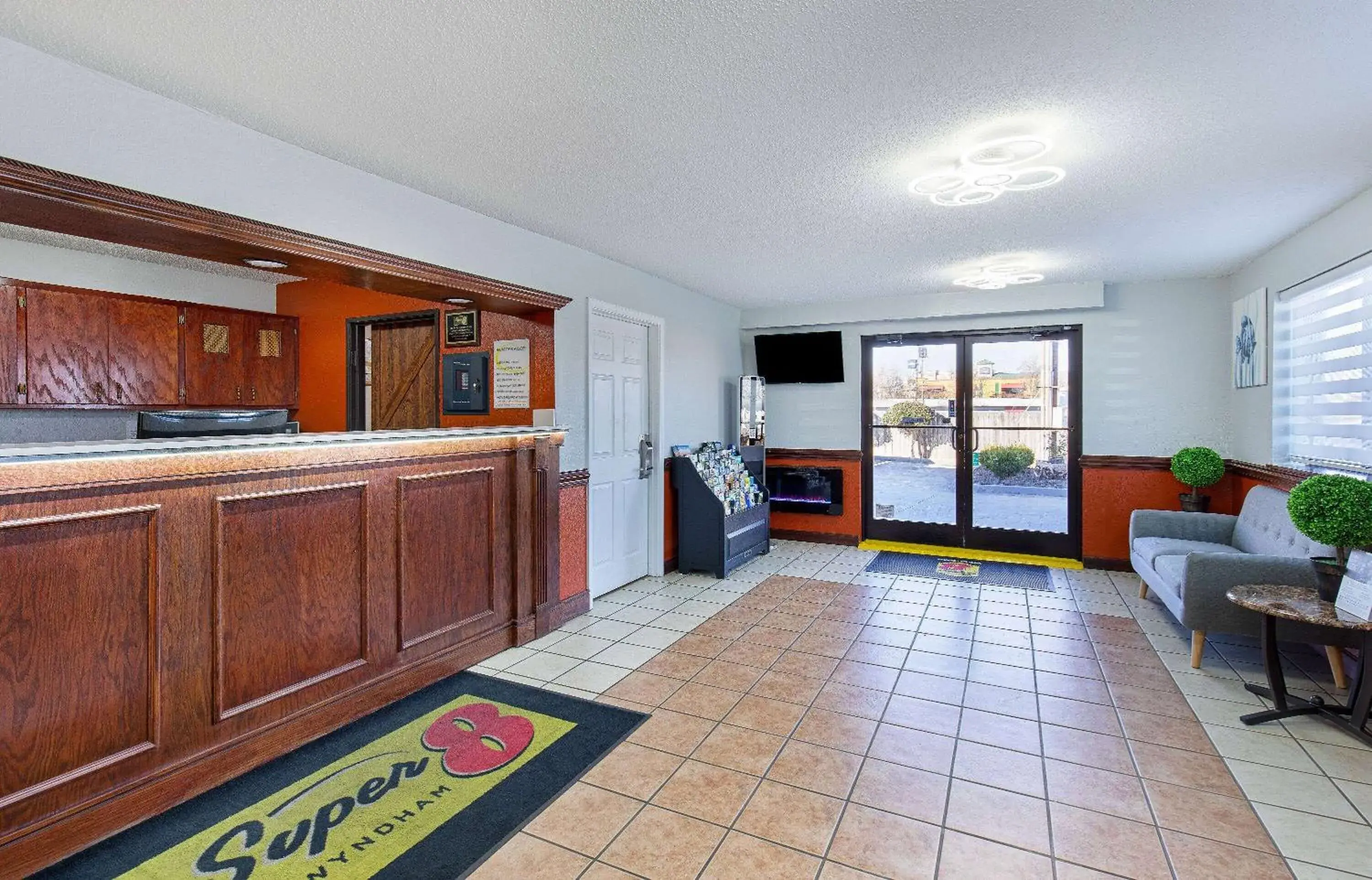 Lobby or reception in Super 8 by Wyndham Johnson City Lobby or reception in Super 8 by Wyndham Johnson City