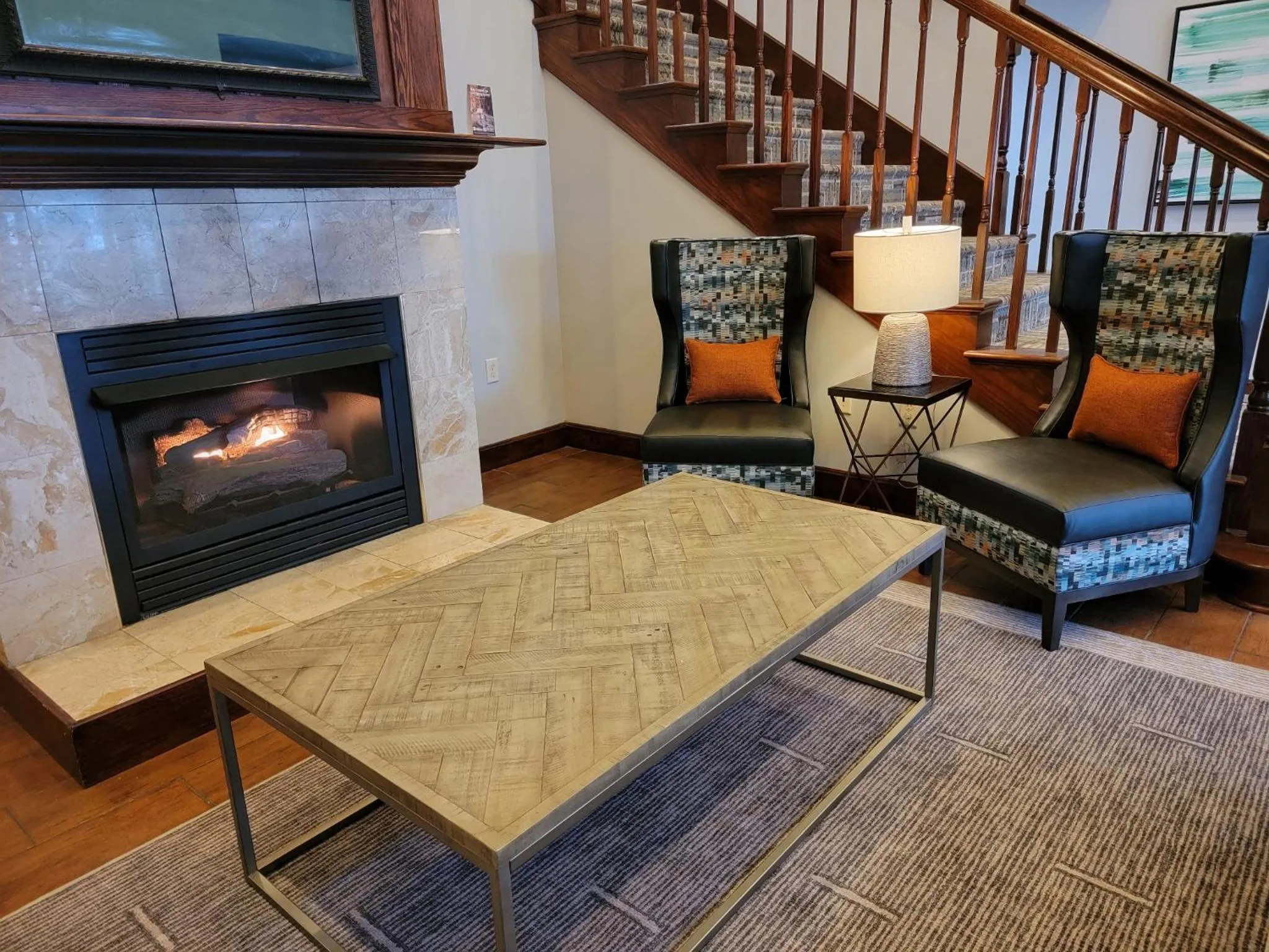 fireplace in Best Western Fort Wayne Inn & Suites North