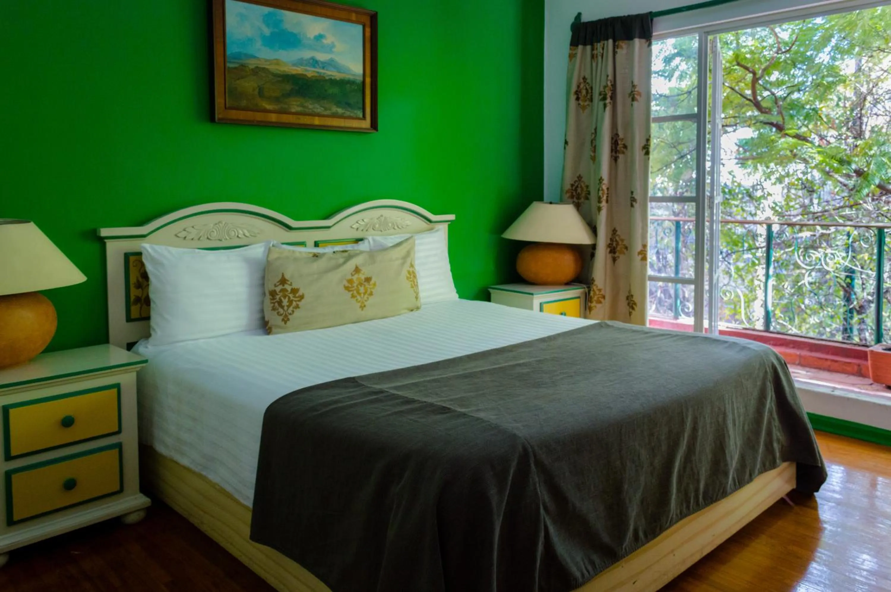 Bed in Hotel Residencia Polanco