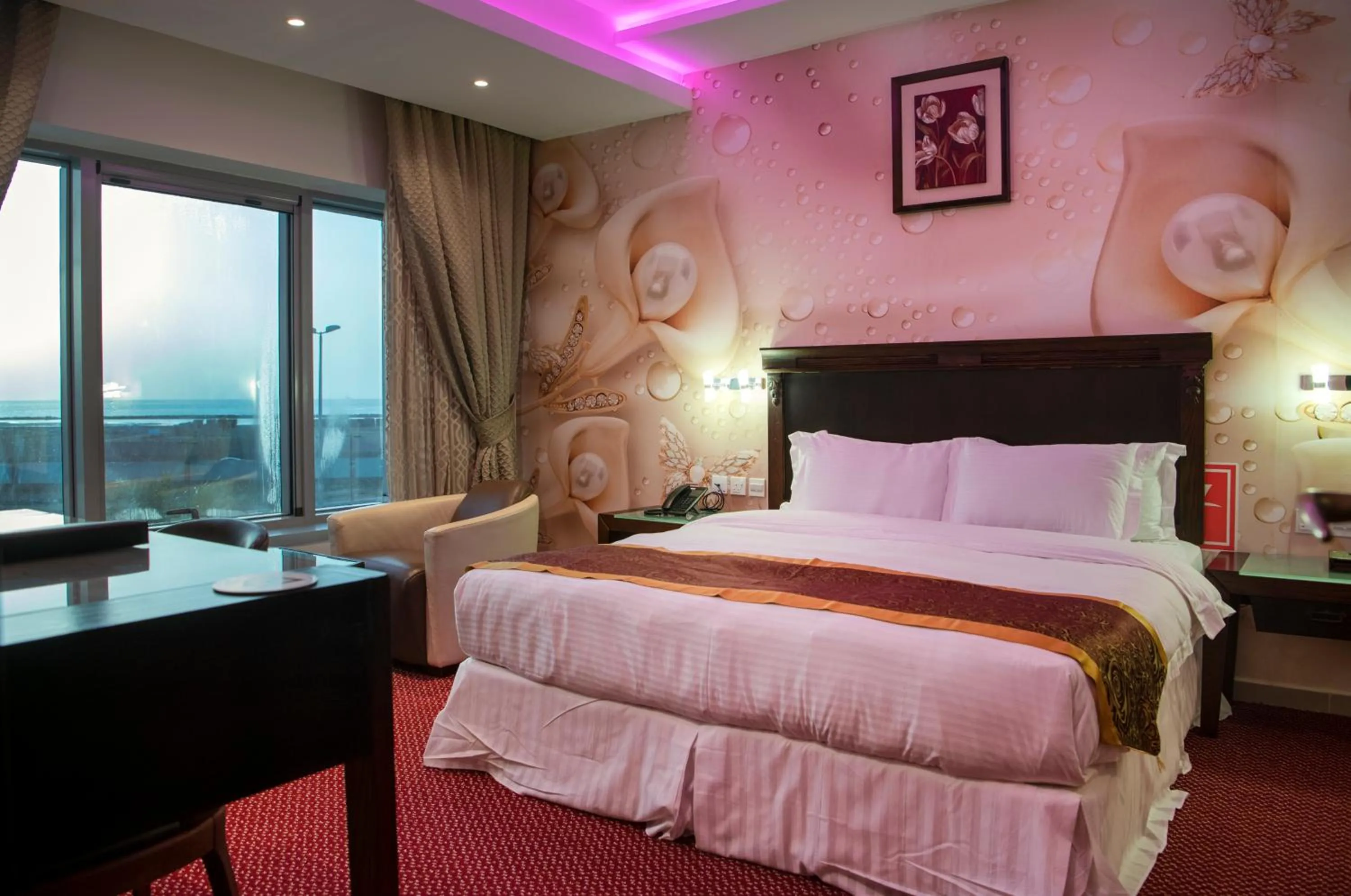 Bed in Jazan Inn Hotel