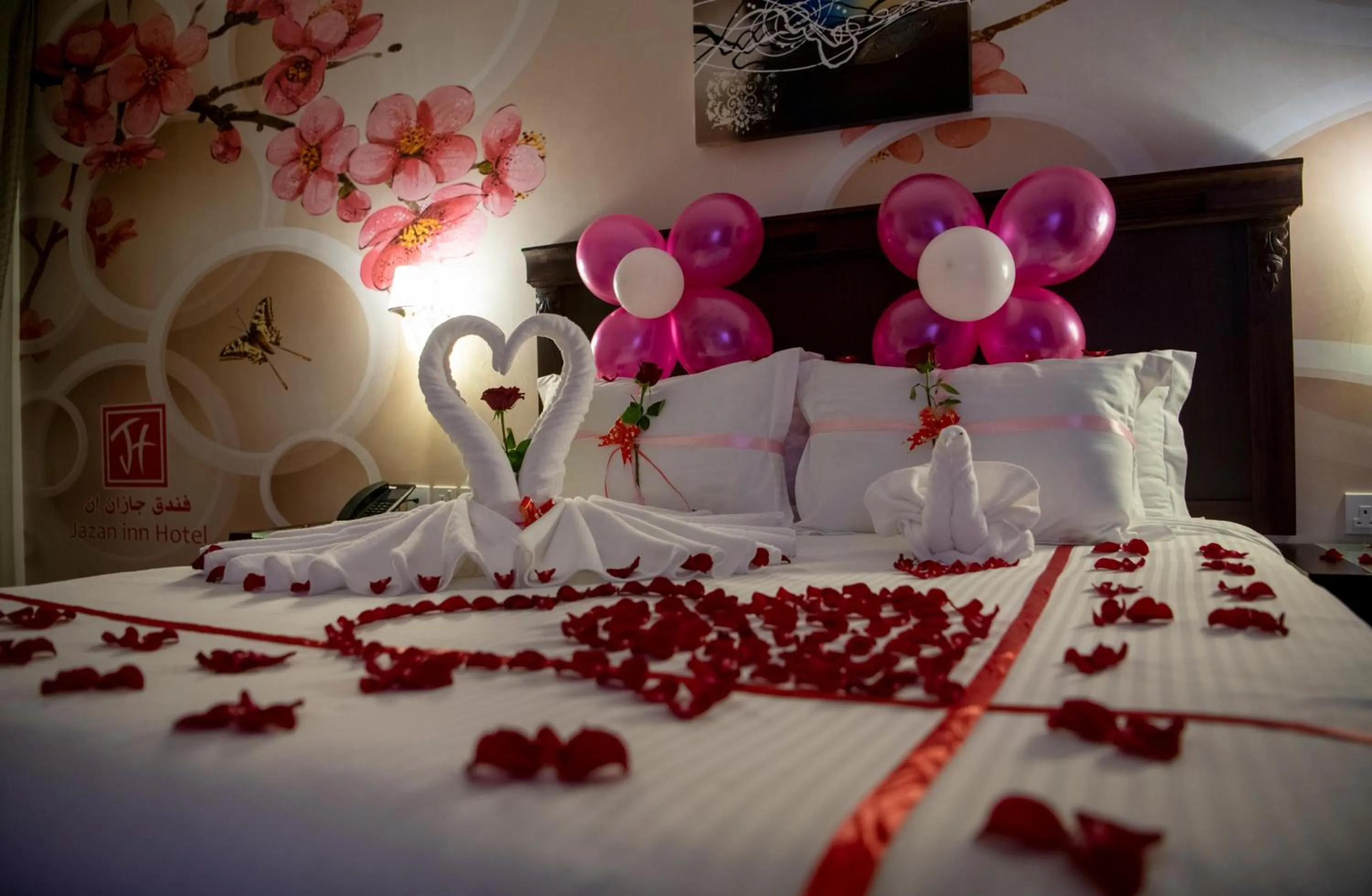 Bed in Jazan Inn Hotel