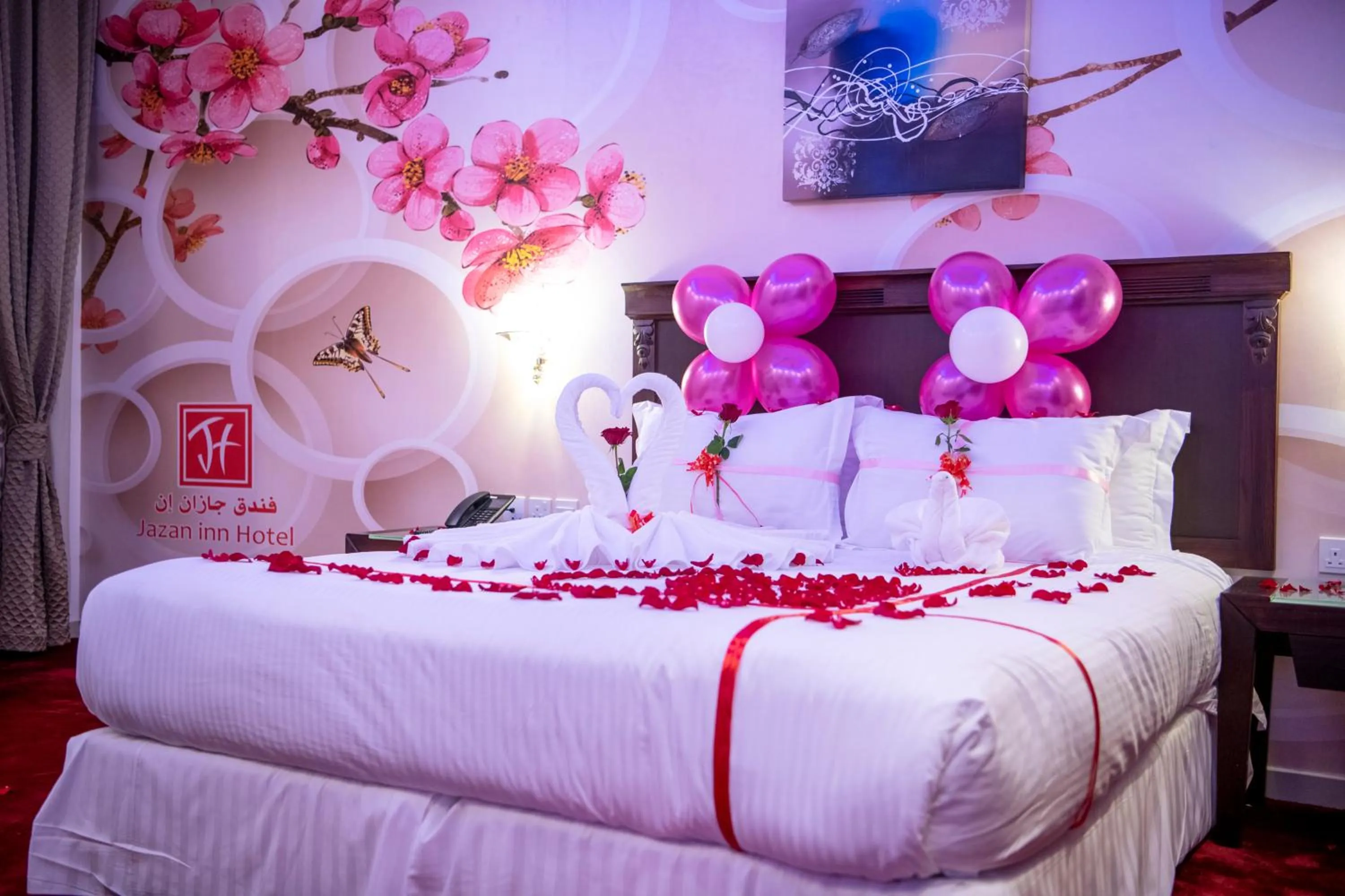 Bed in Jazan Inn Hotel