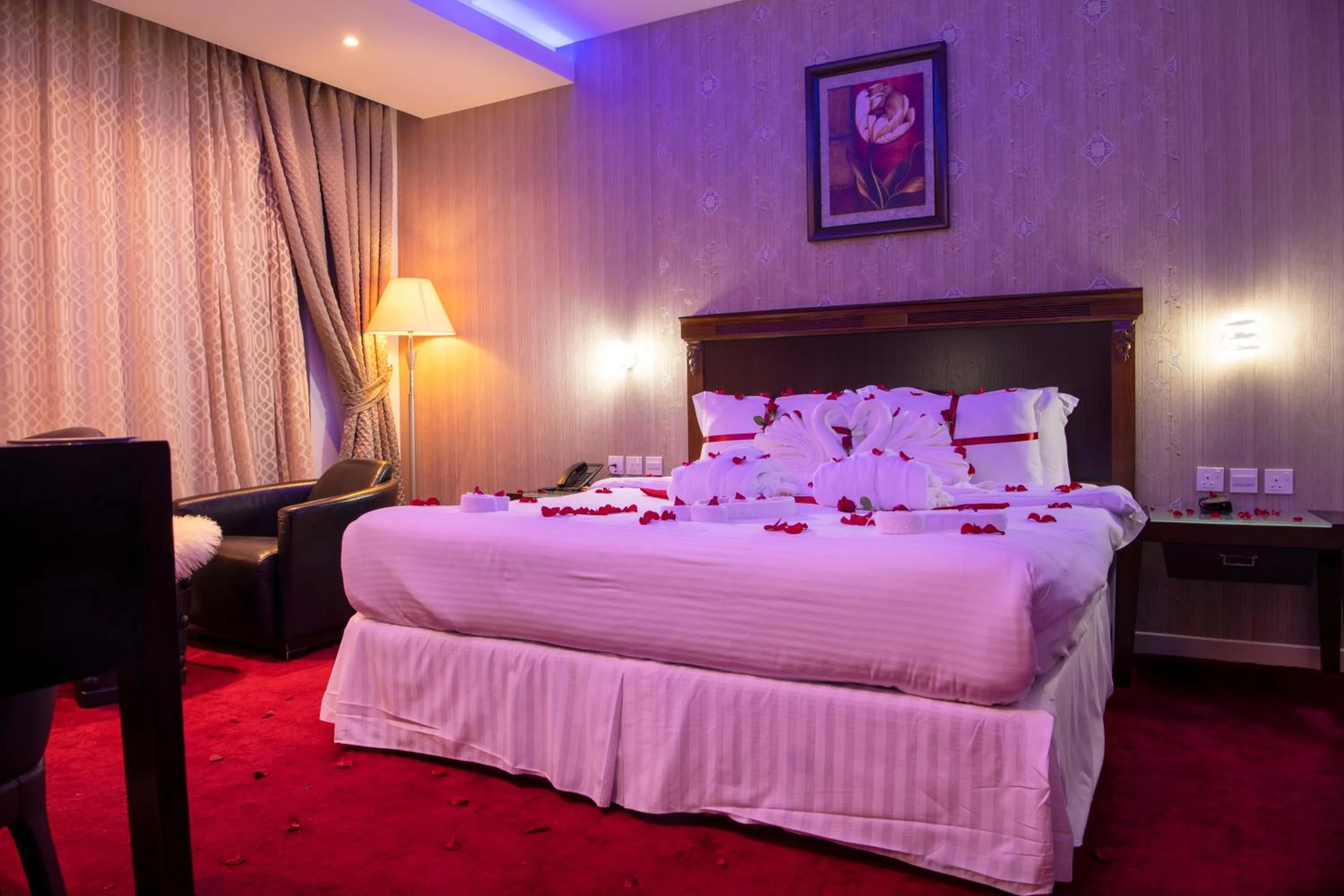 Bed in Jazan Inn Hotel