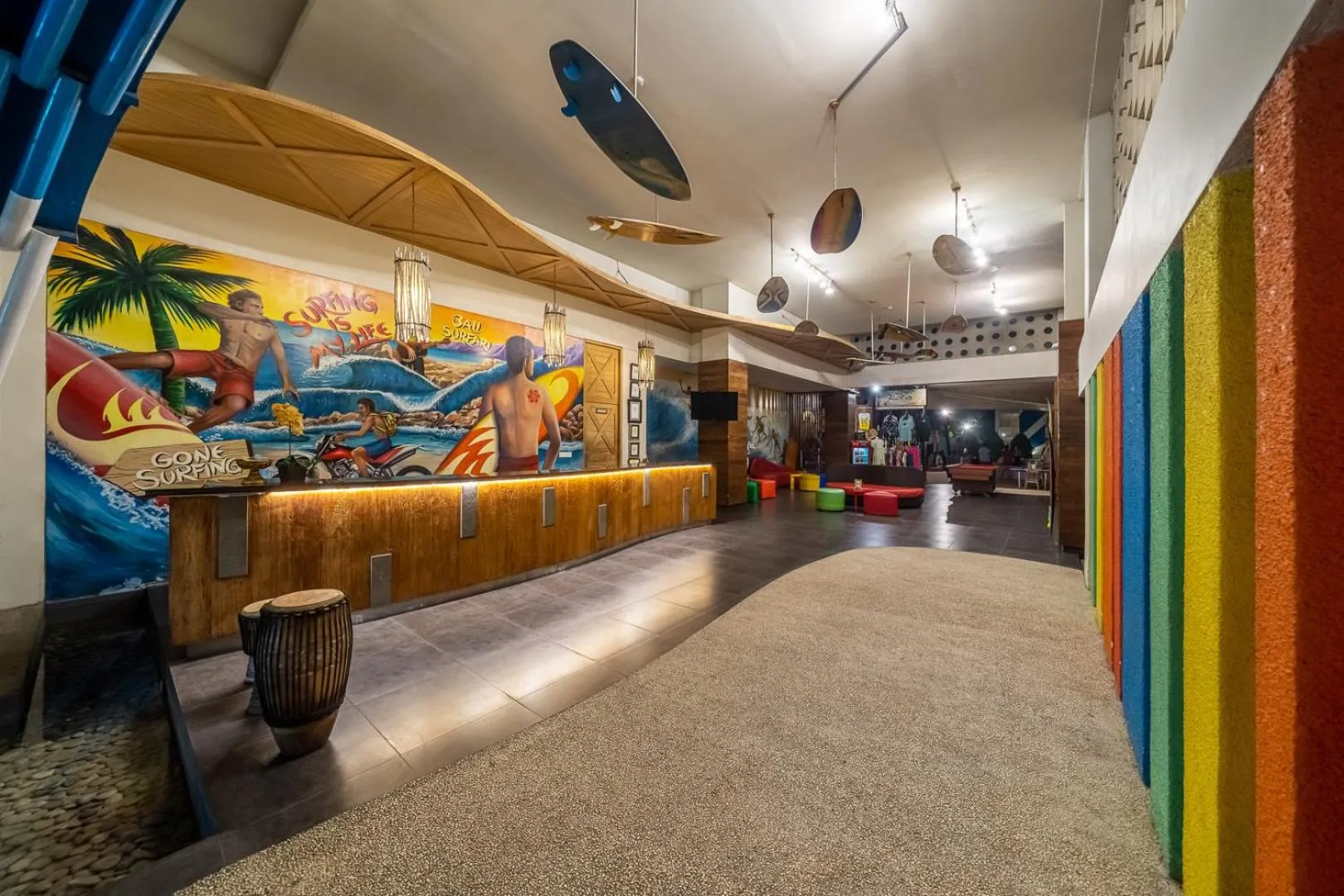 Lobby or reception in Bliss Surfer Hotel Legian