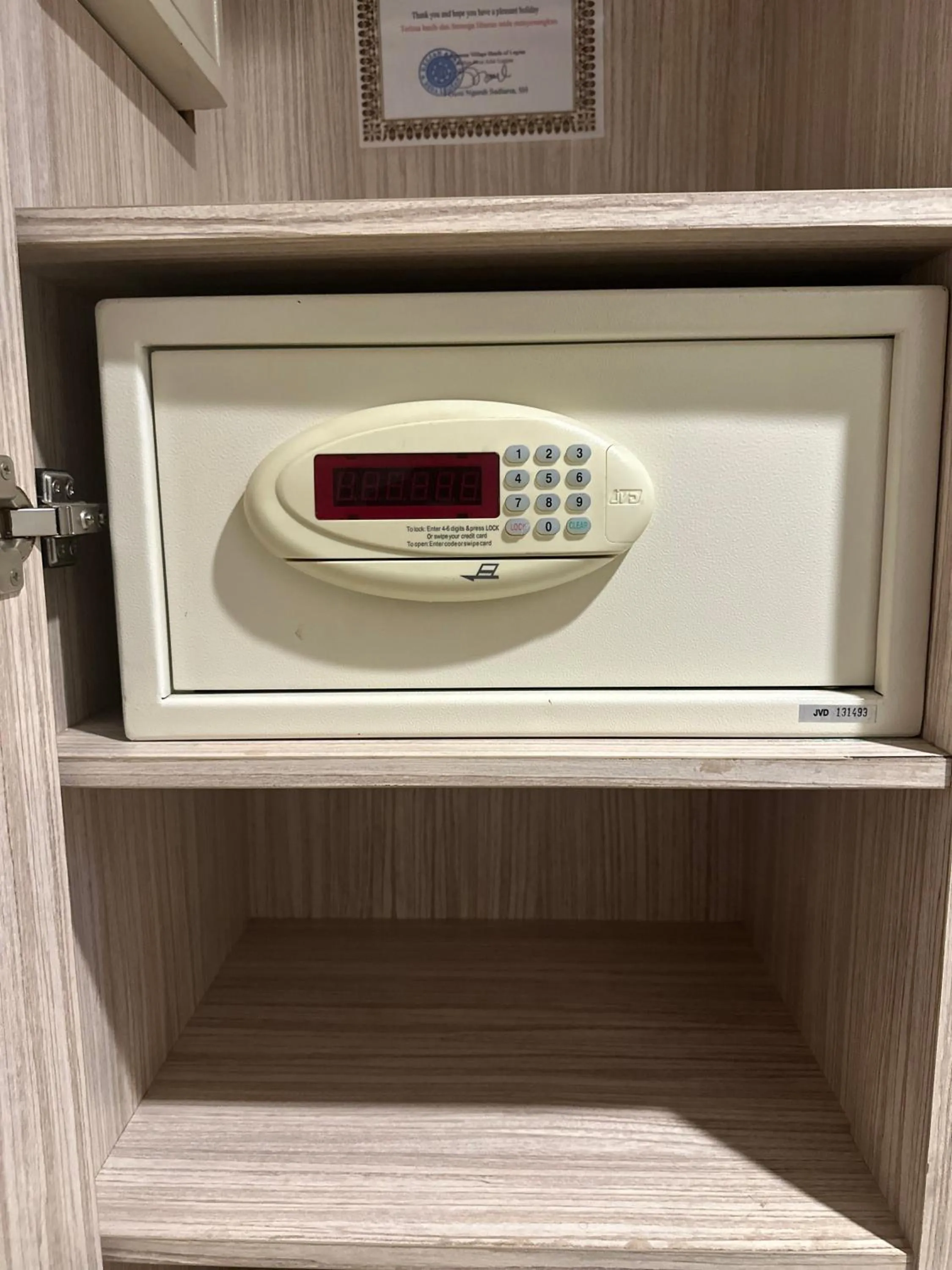 safe in Bliss Surfer Hotel Legian