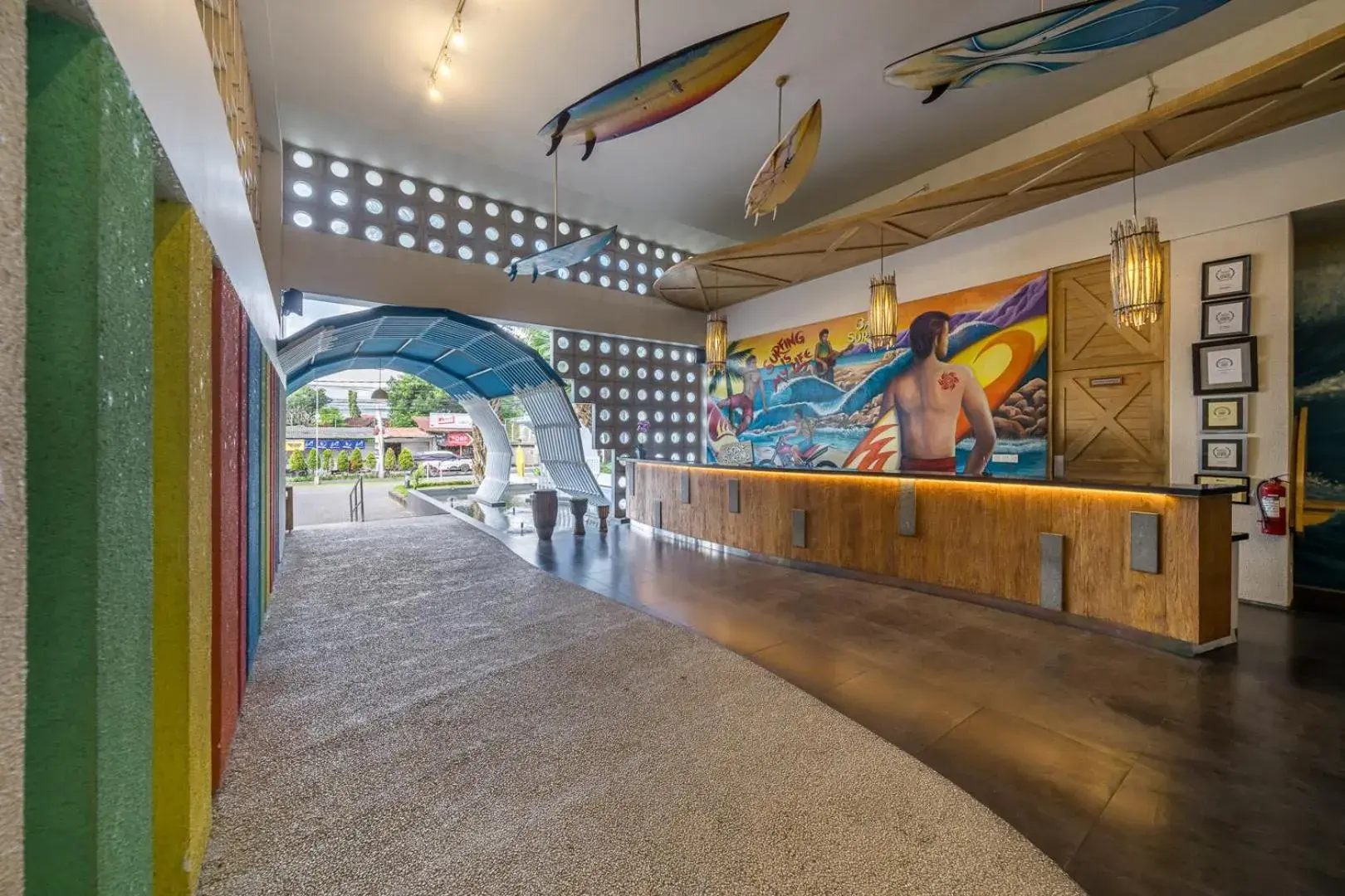 Lobby or reception in Bliss Surfer Hotel Legian Lobby or reception in Bliss Surfer Hotel Legian