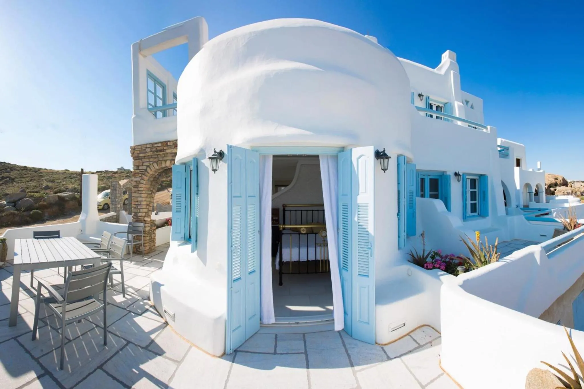 Balcony/Terrace in Naxian Riviera Exclusive Seafront Suites, Junior Suite
