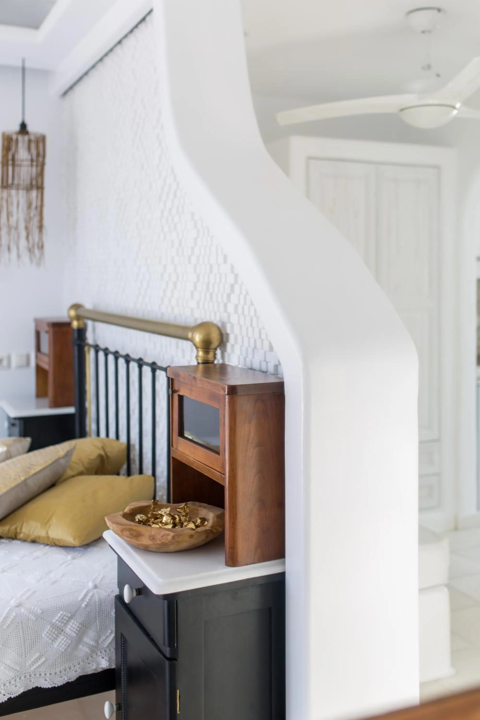 Bedroom, Bed in Naxian Riviera Exclusive Seafront Suites, Junior Suite
