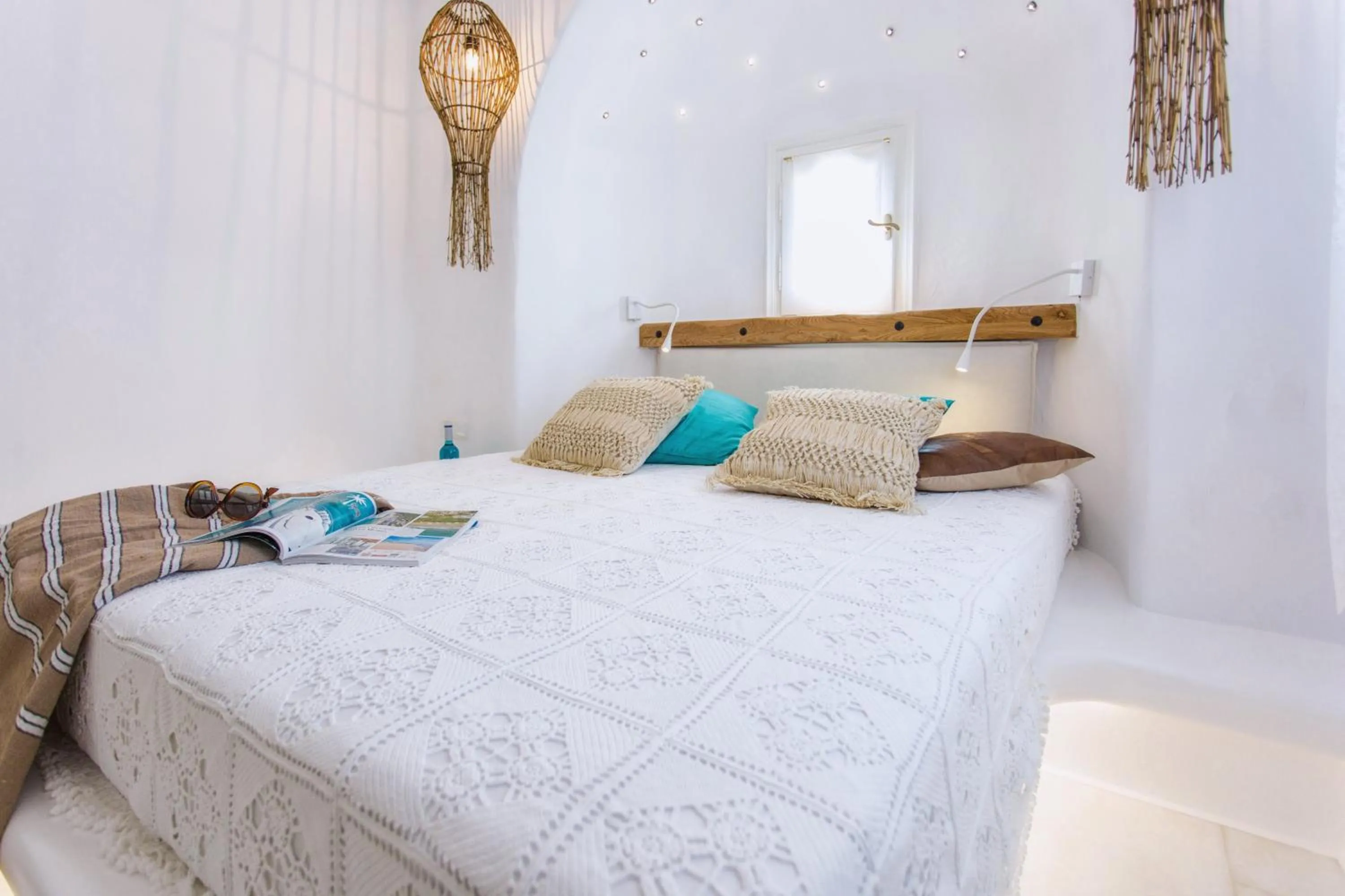 Bedroom, Bed in Naxian Riviera Exclusive Seafront Suites, Junior Suite