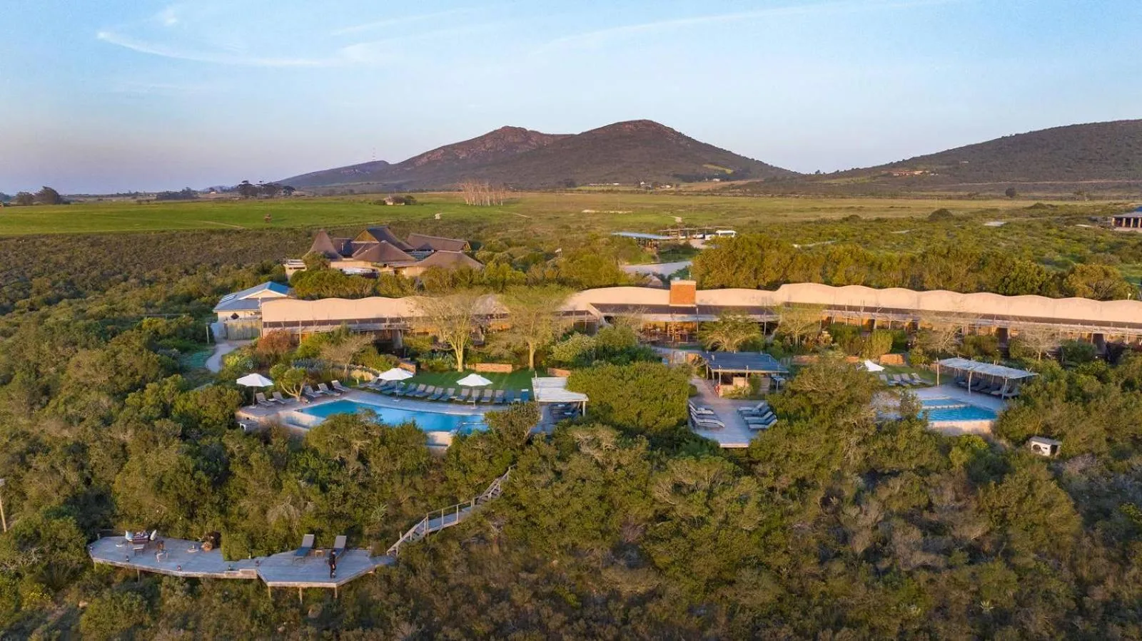 Pool view in Garden Route Game Lodge