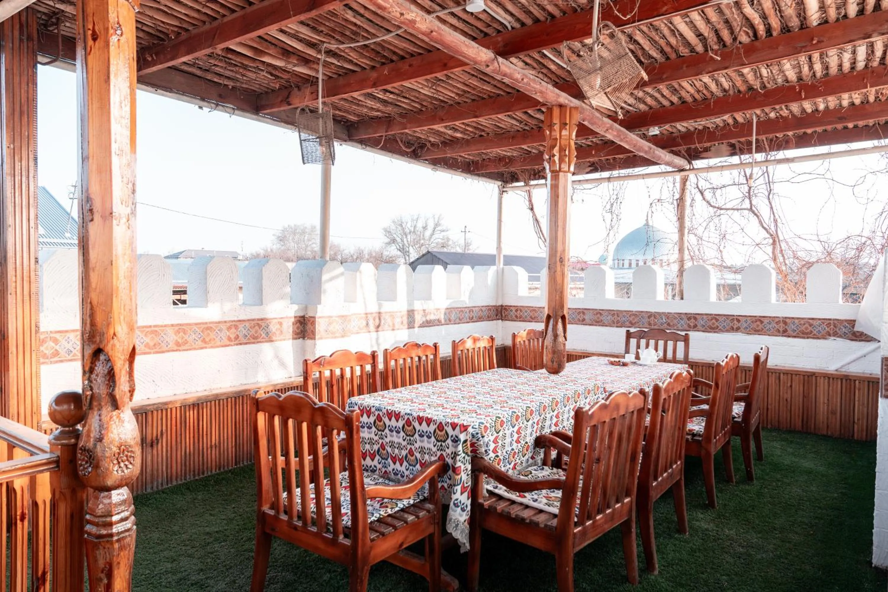 Patio in Hotel Caravan Serail