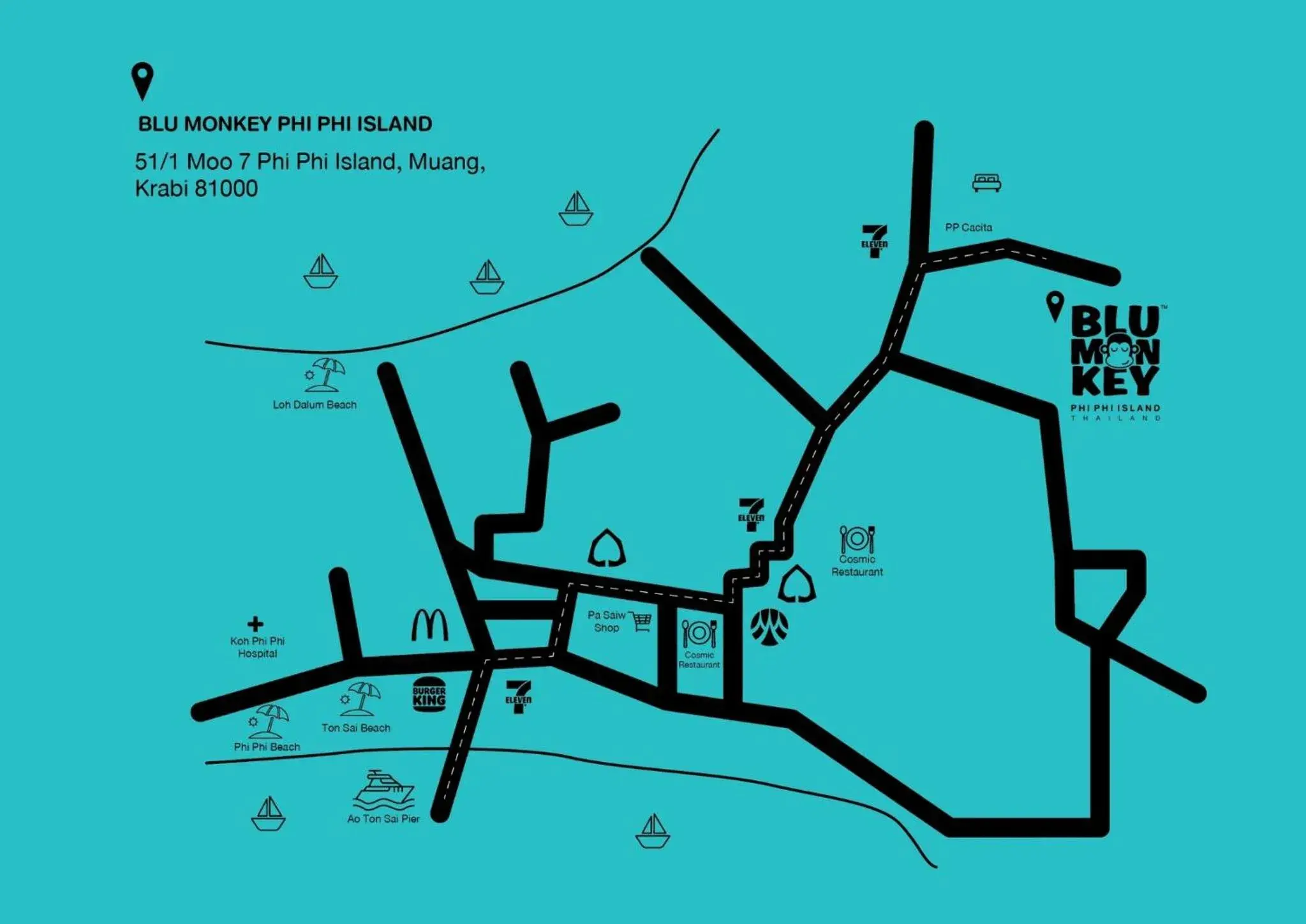 Property building in Blu Monkey Phi Phi Island Property building in Blu Monkey Phi Phi Island