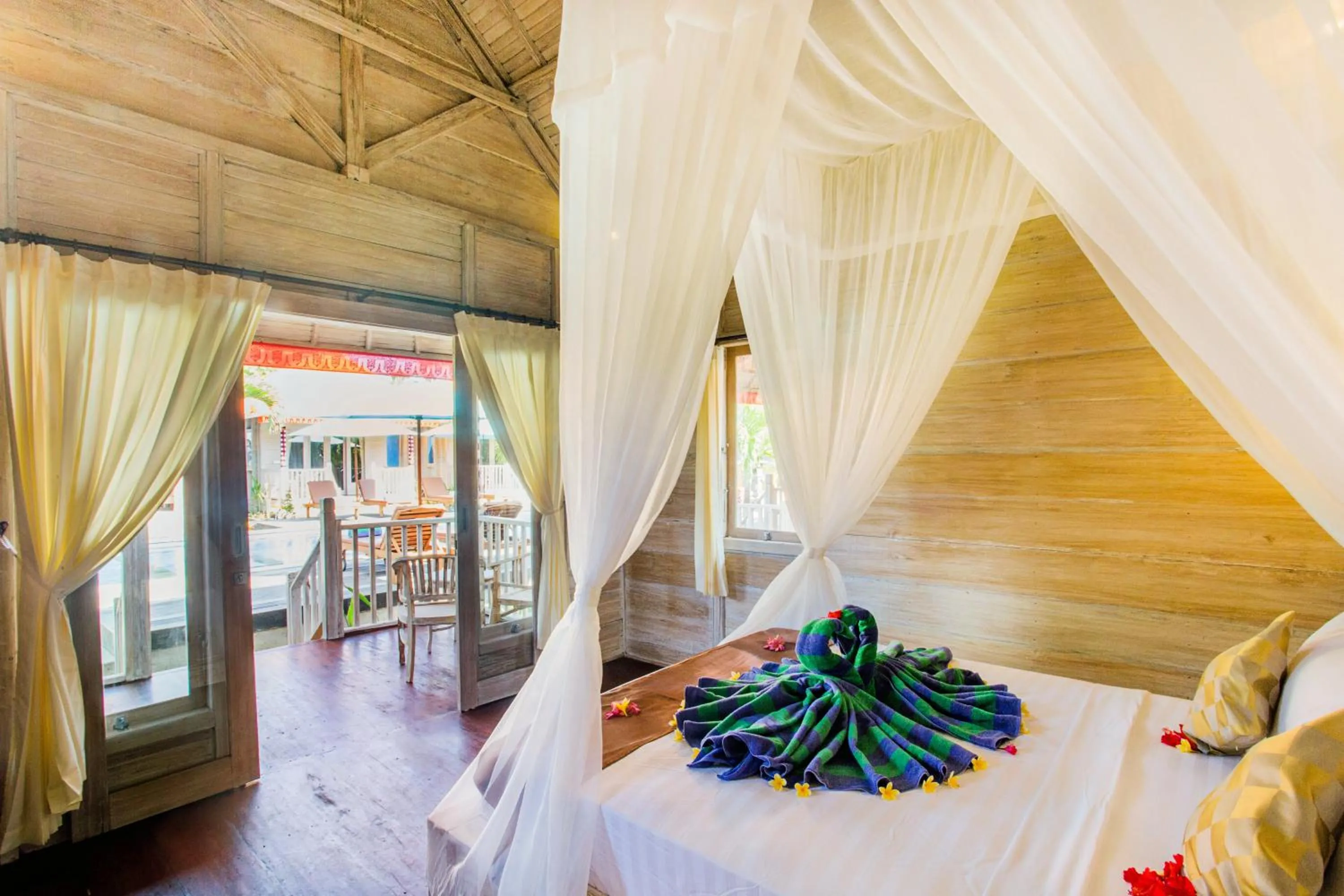 Bed in Secret Point Huts