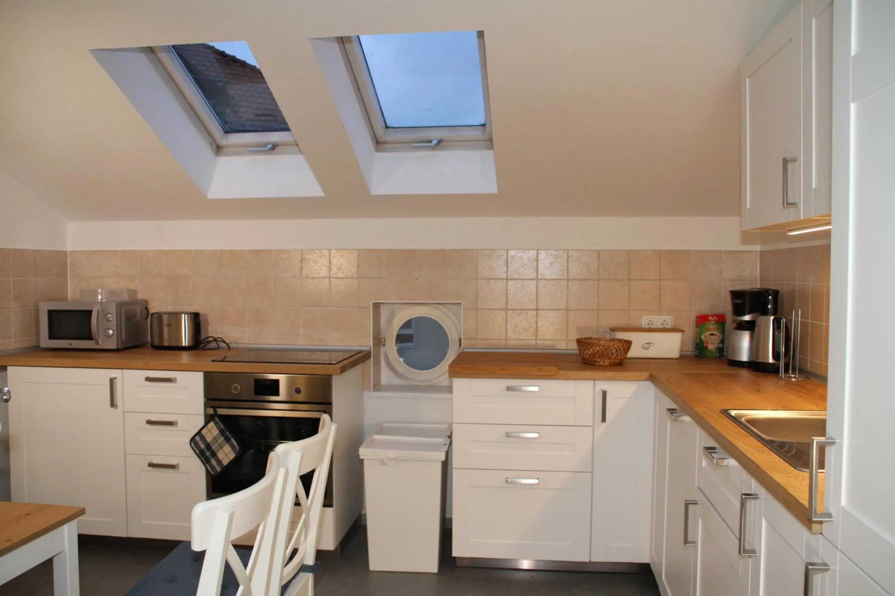 Kitchen or kitchenette in Havelhotel