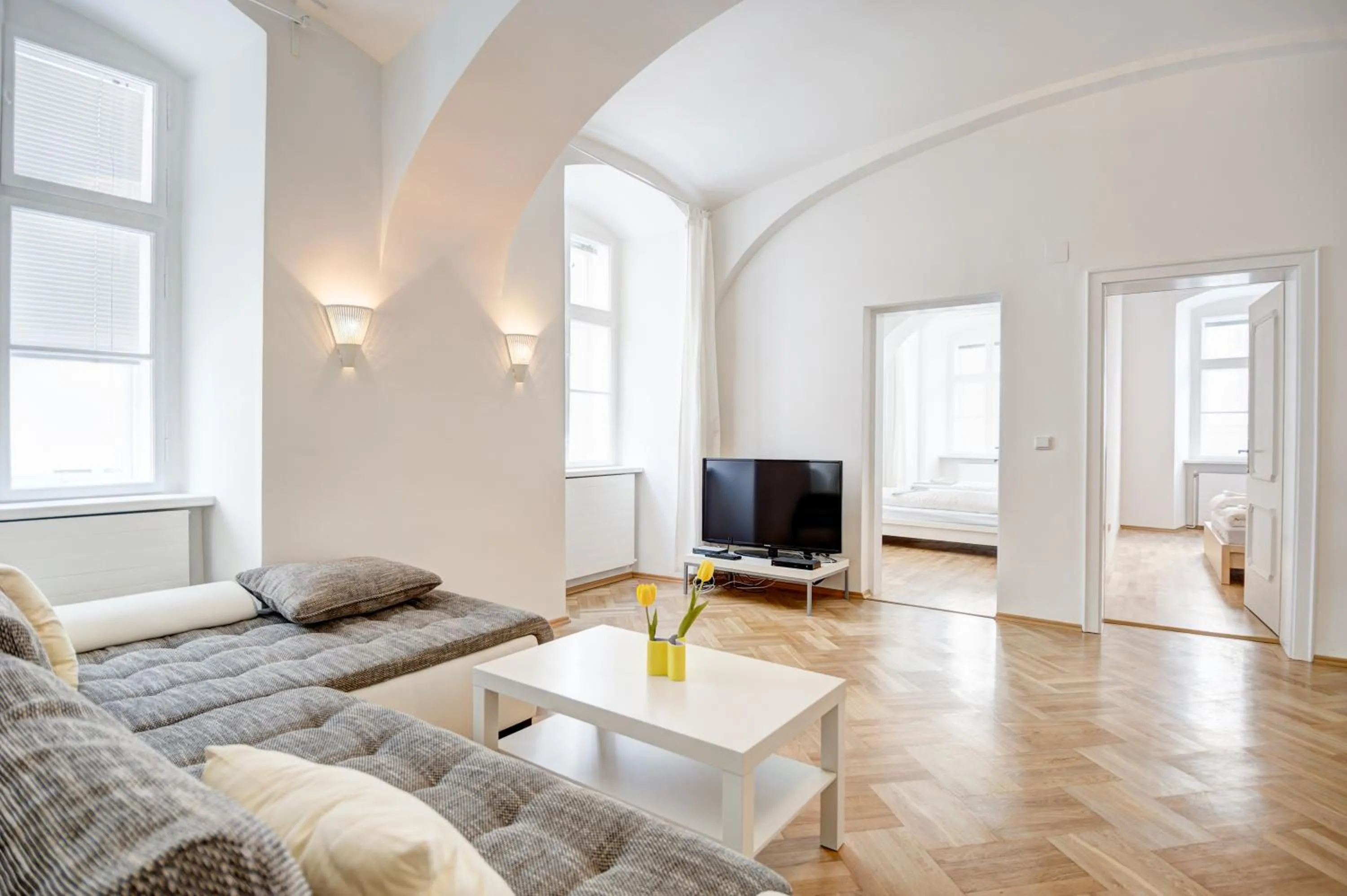 Living room in Vienna-apartment-one Schmidgasse