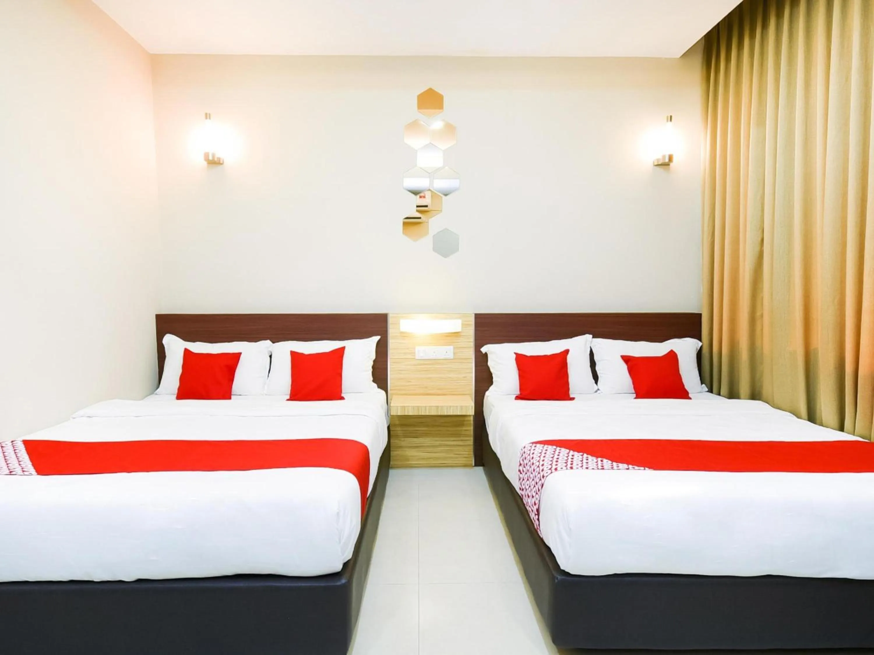 Photo of the whole room, Bed in Hotel O La Mirina Boutique Inn