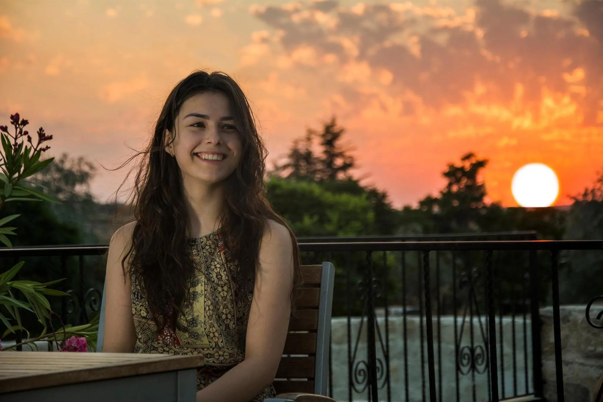 Sunset in Assiana Cave Hotel