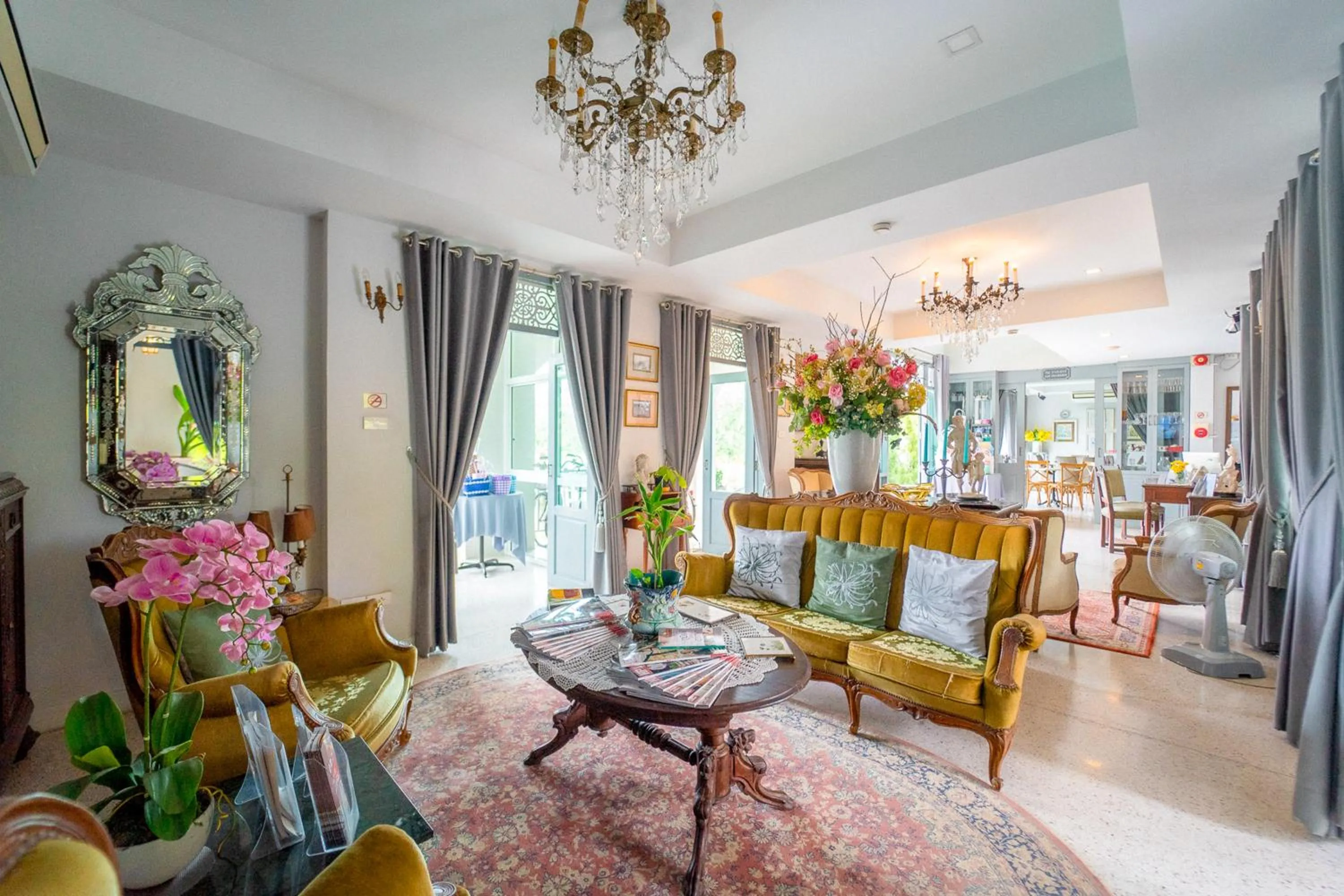 Lobby or reception in Villa Amphawa