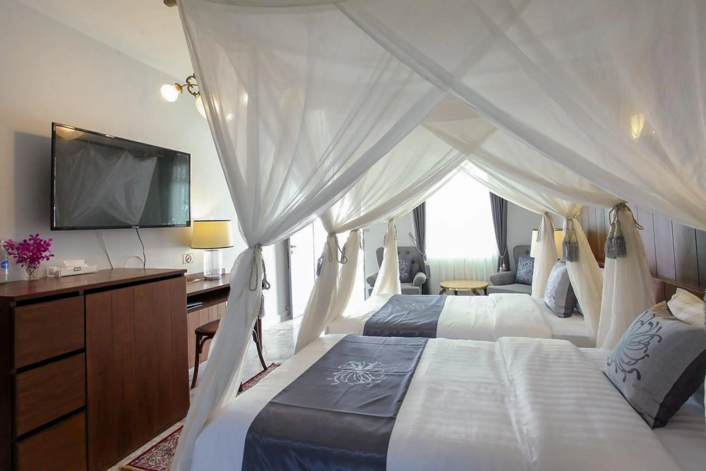 Bed in Villa Amphawa Bed in Villa Amphawa