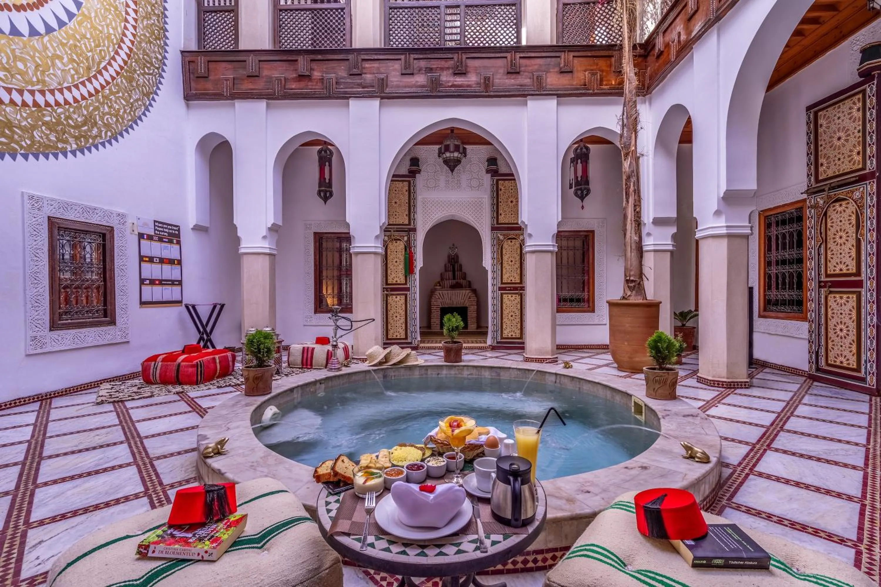 Patio in Riad Safran et Cannelle & Spa