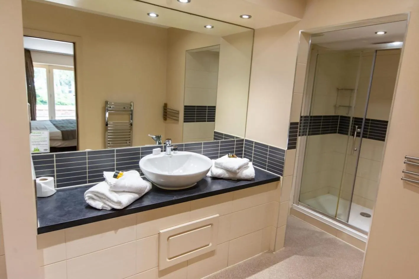 Shower in Great Hallingbury Manor & Lodges London Stansted