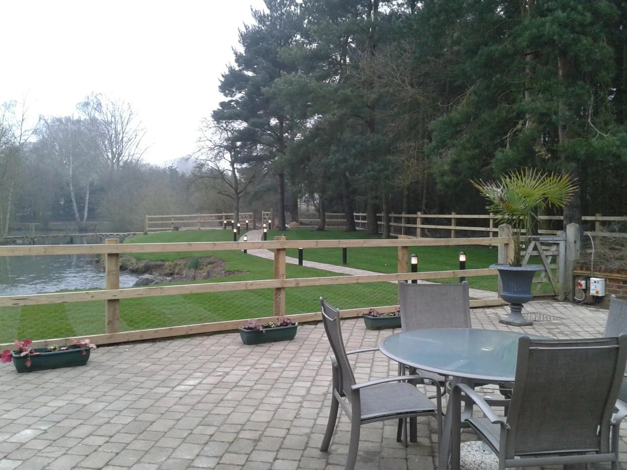 Patio in Great Hallingbury Manor & Lodges London Stansted