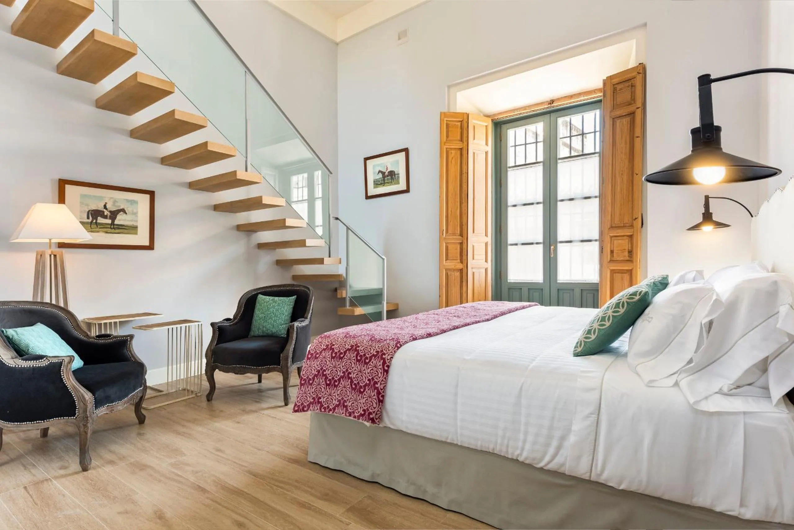 Photo of the whole room, Bed in Palacio Bucarelli