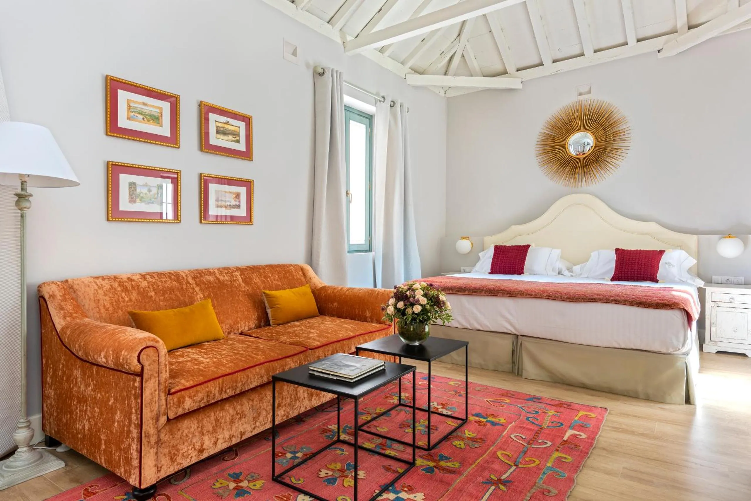 Living room, Bed in Palacio Bucarelli