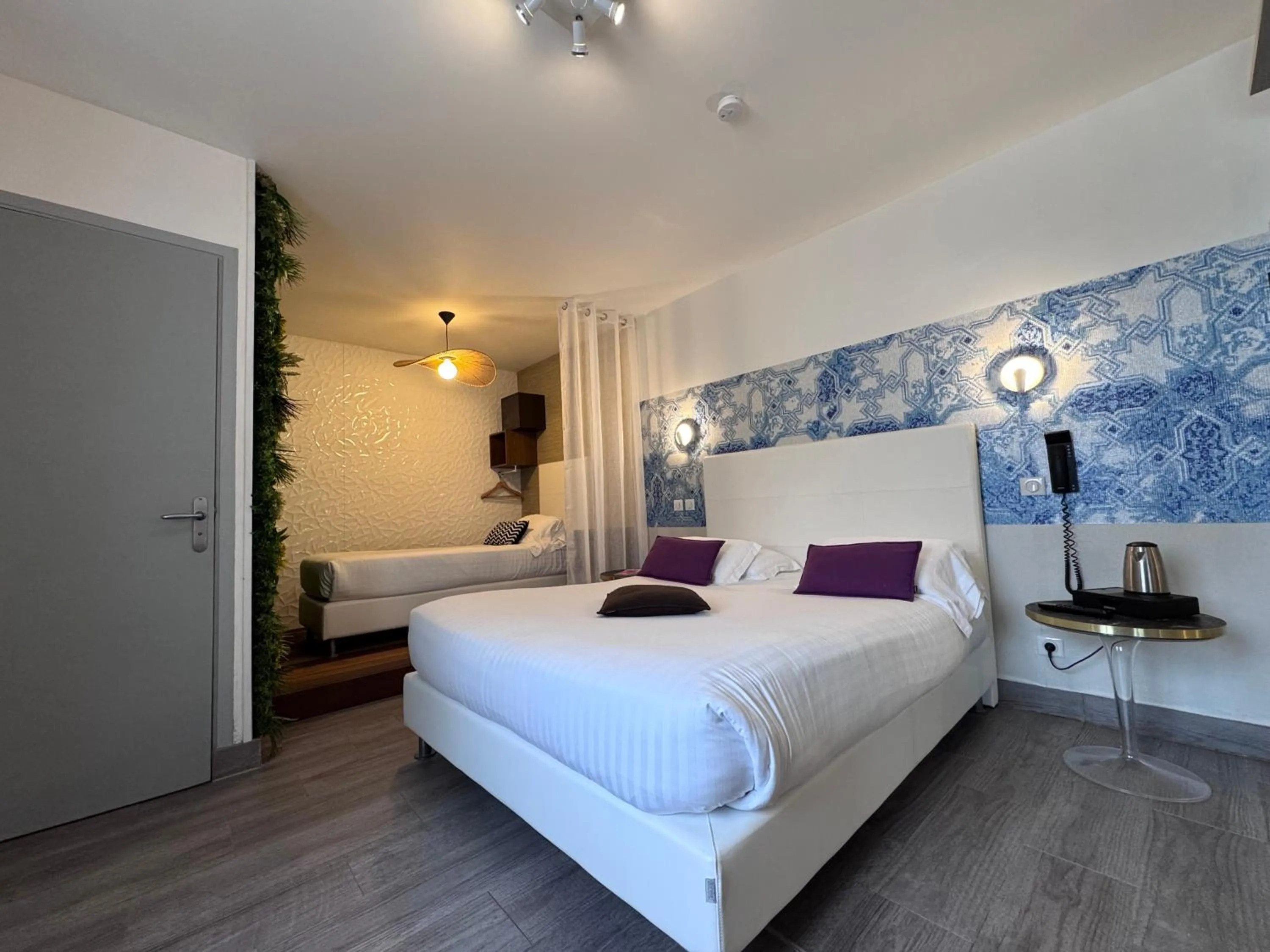 Bed in Hotel Villa Rose