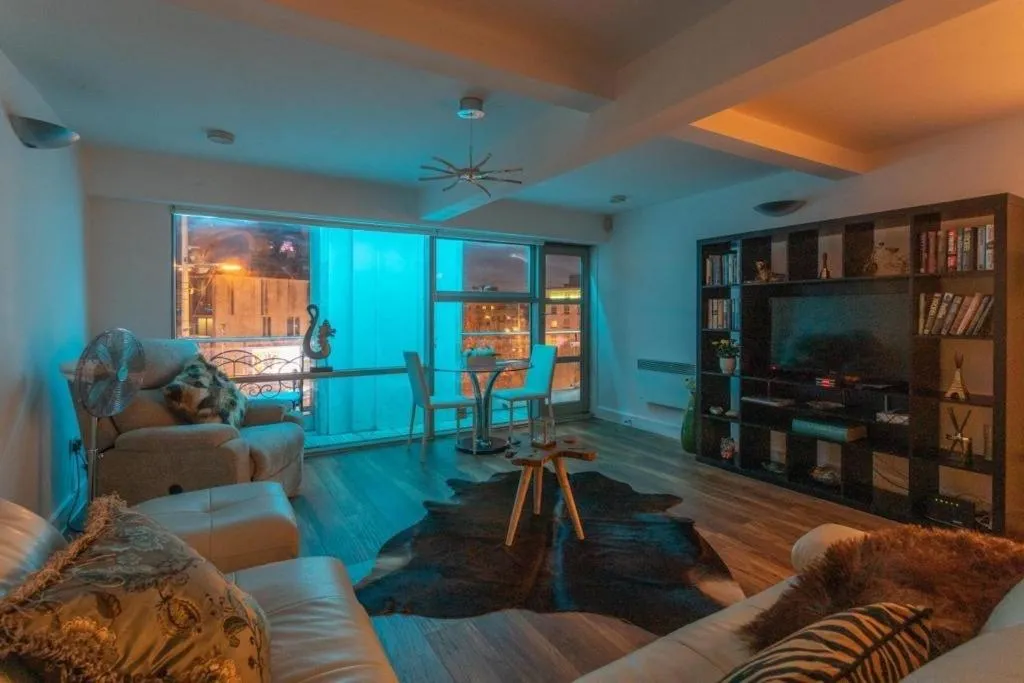 Living room in Live in Leeds Millenium Square Apartment