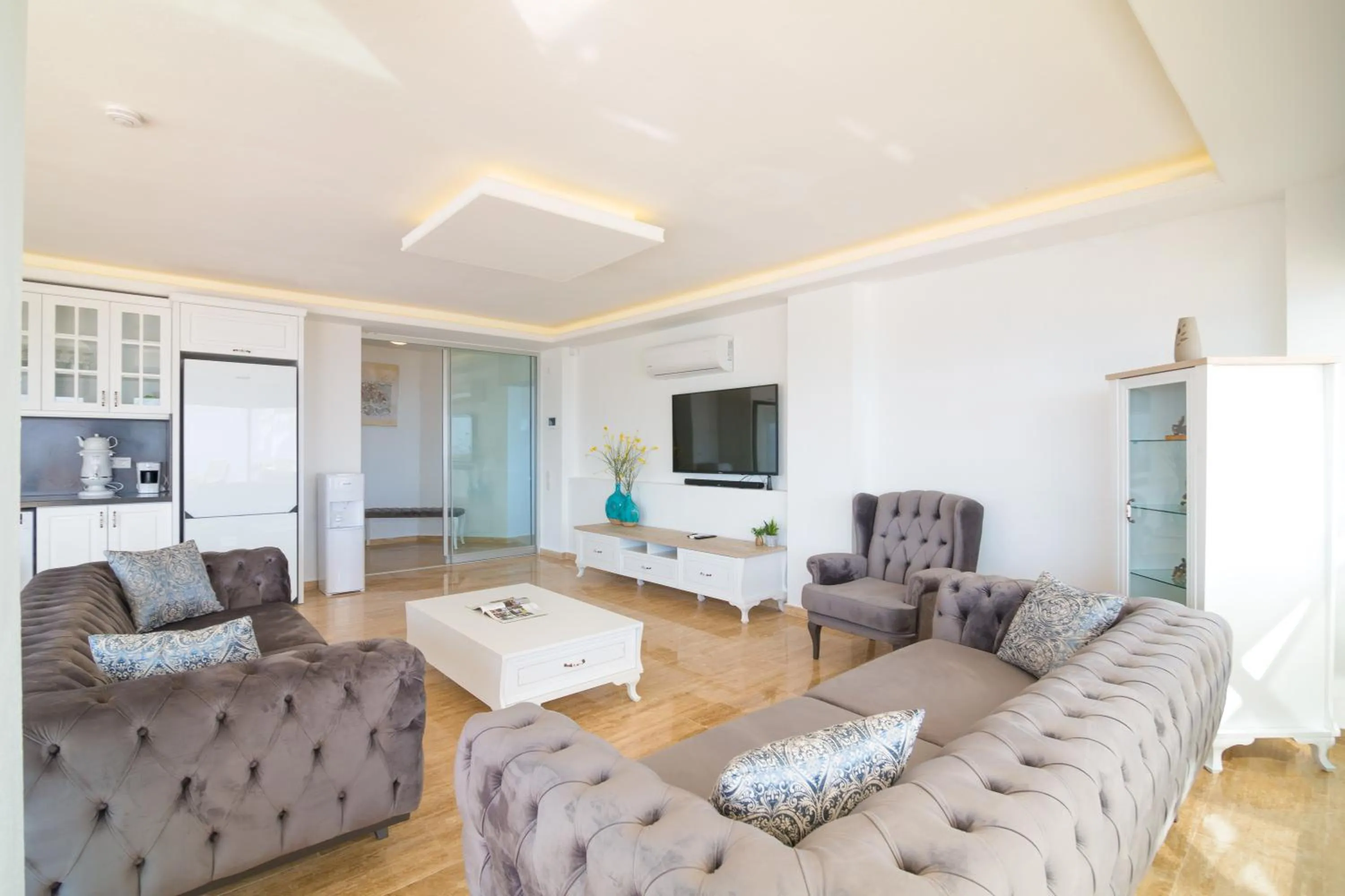 Living room in Infinity Villa Kalkan