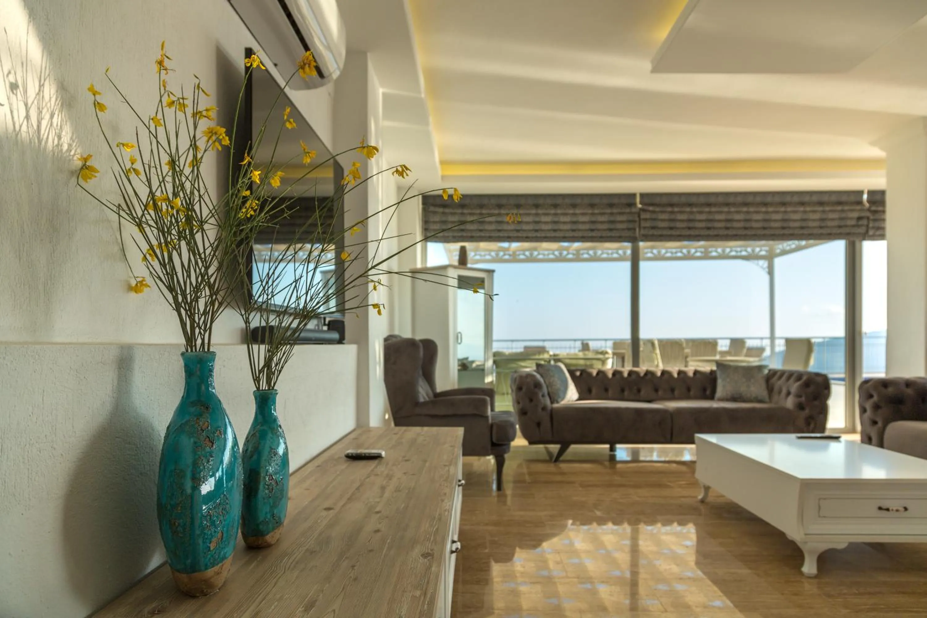 Communal lounge/ TV room in Infinity Villa Kalkan