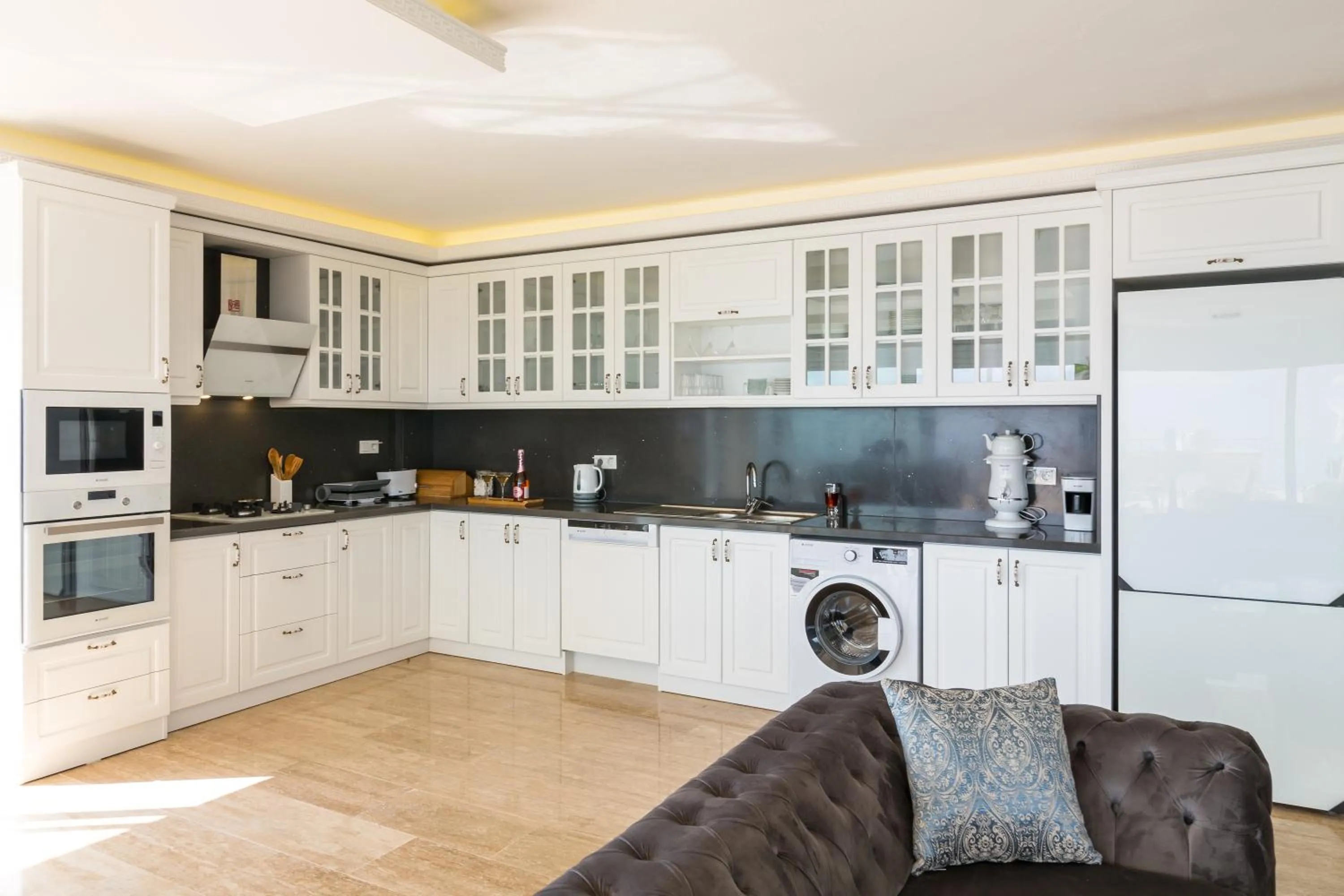 Kitchen or kitchenette in Infinity Villa Kalkan