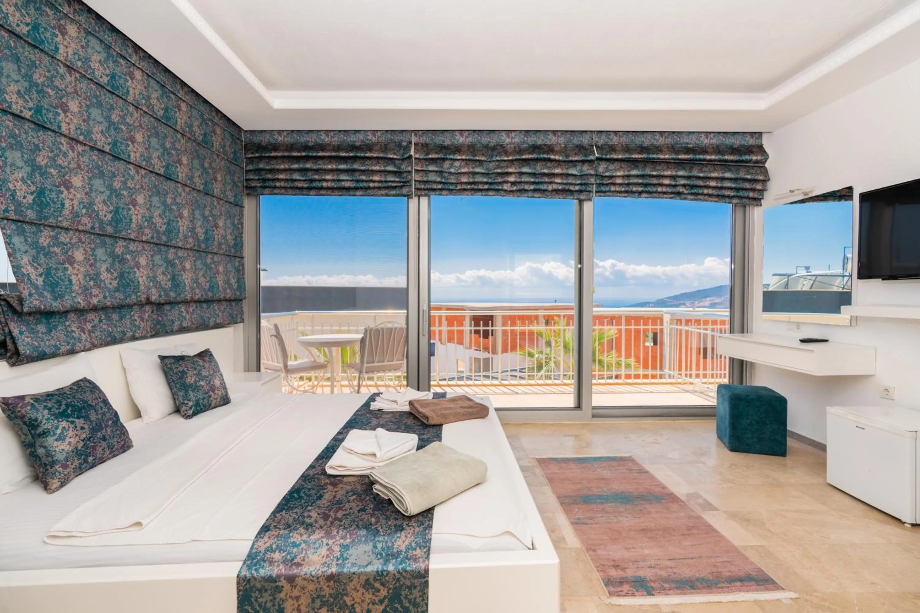 Bed in Infinity Villa Kalkan