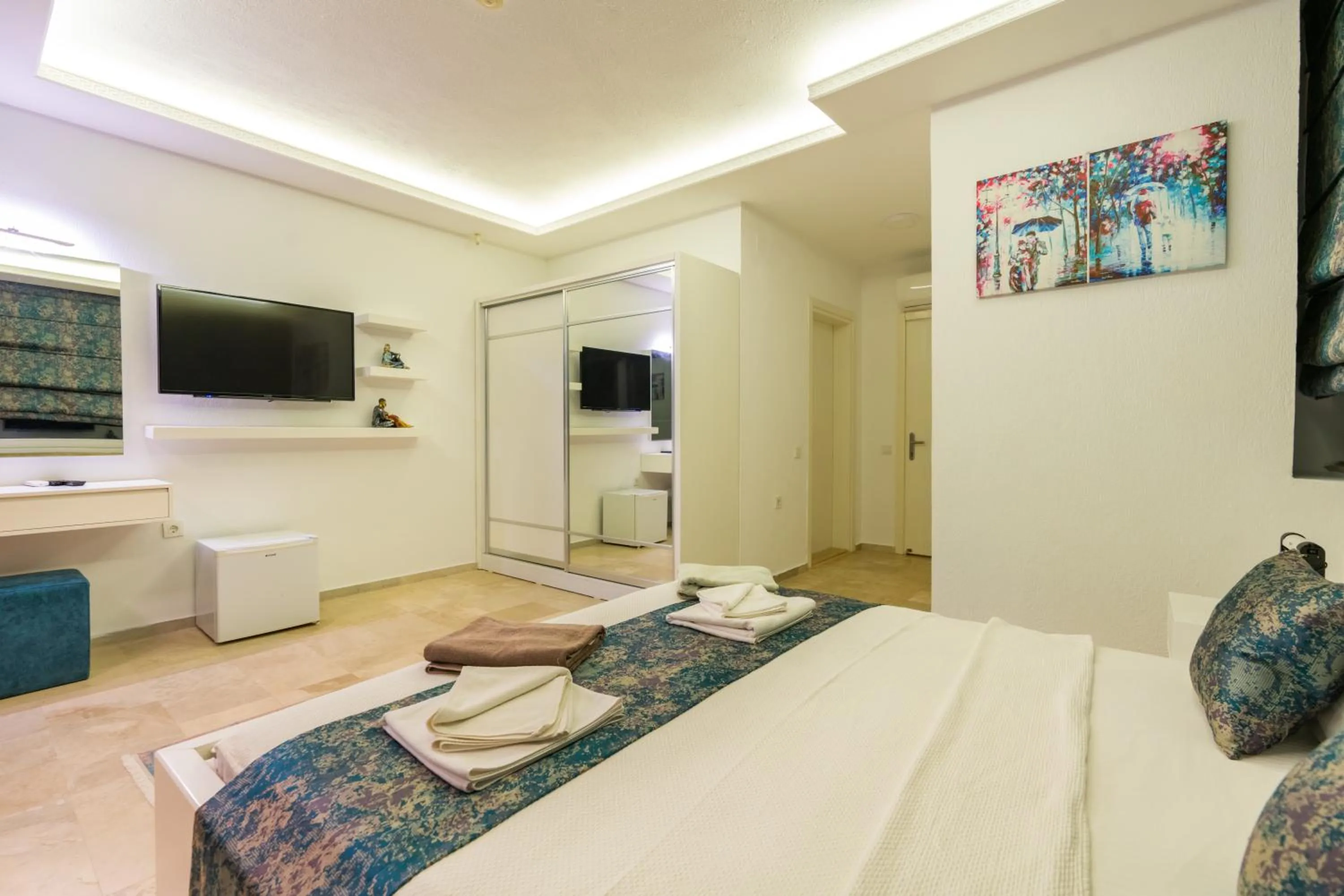 Bed in Infinity Villa Kalkan