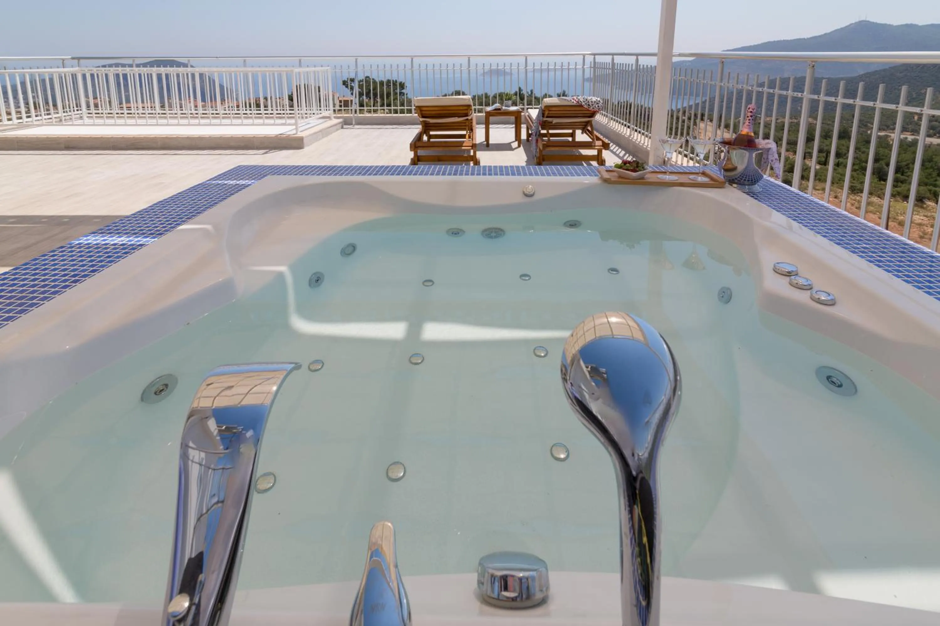 Hot Tub in Infinity Villa Kalkan