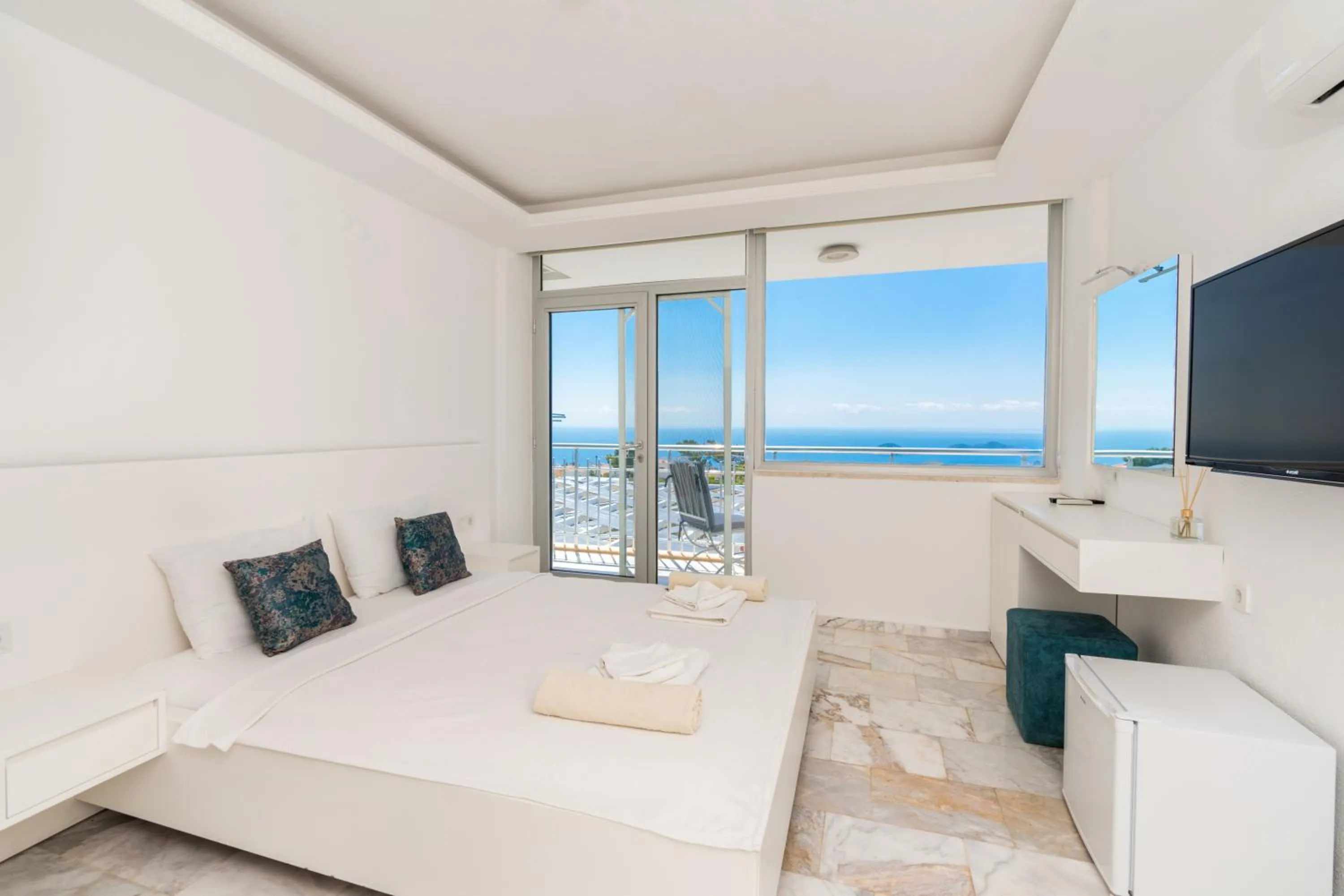 Bed in Infinity Villa Kalkan