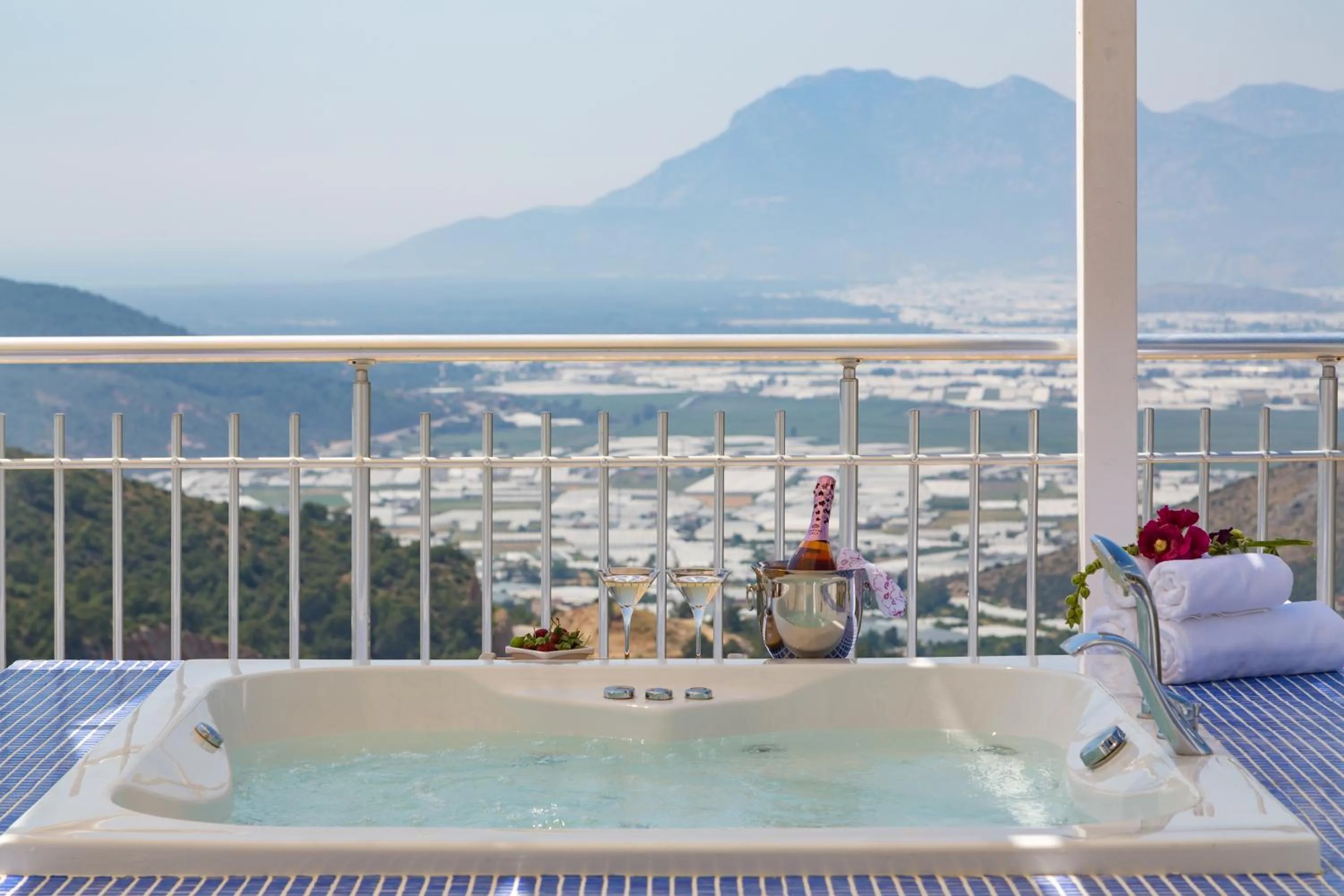 Hot Tub in Infinity Villa Kalkan