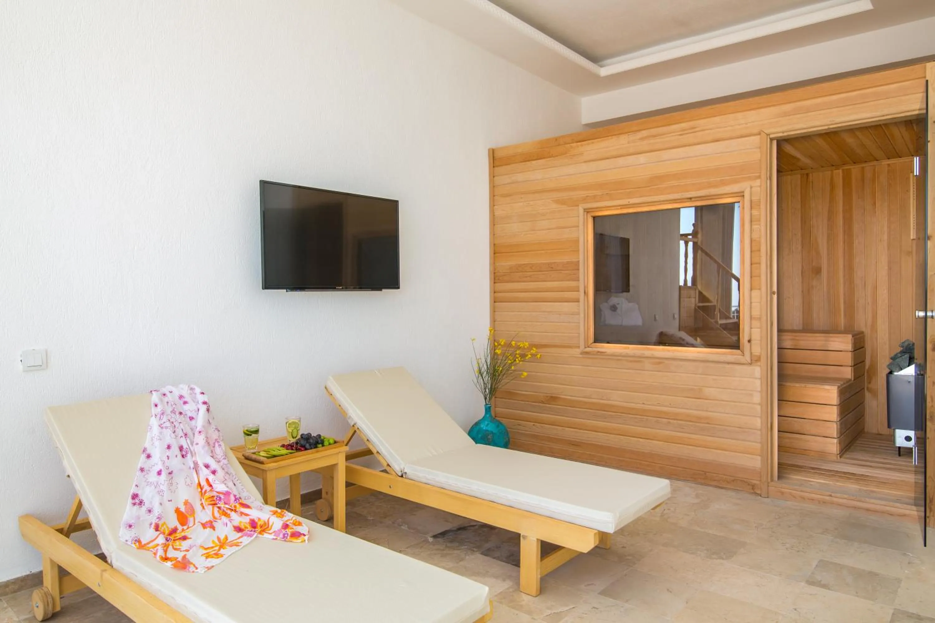 Sauna in Infinity Villa Kalkan