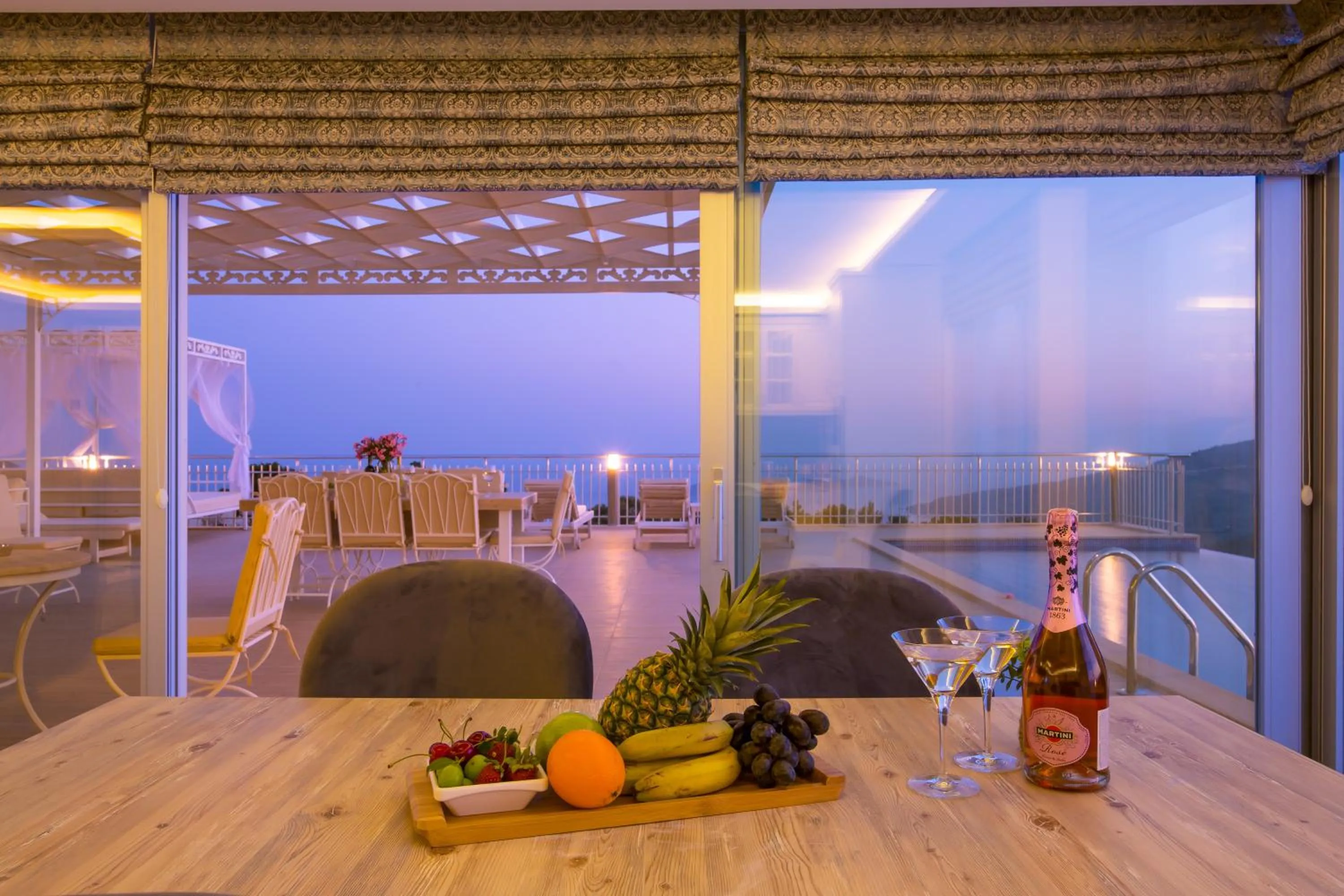 Living room in Infinity Villa Kalkan