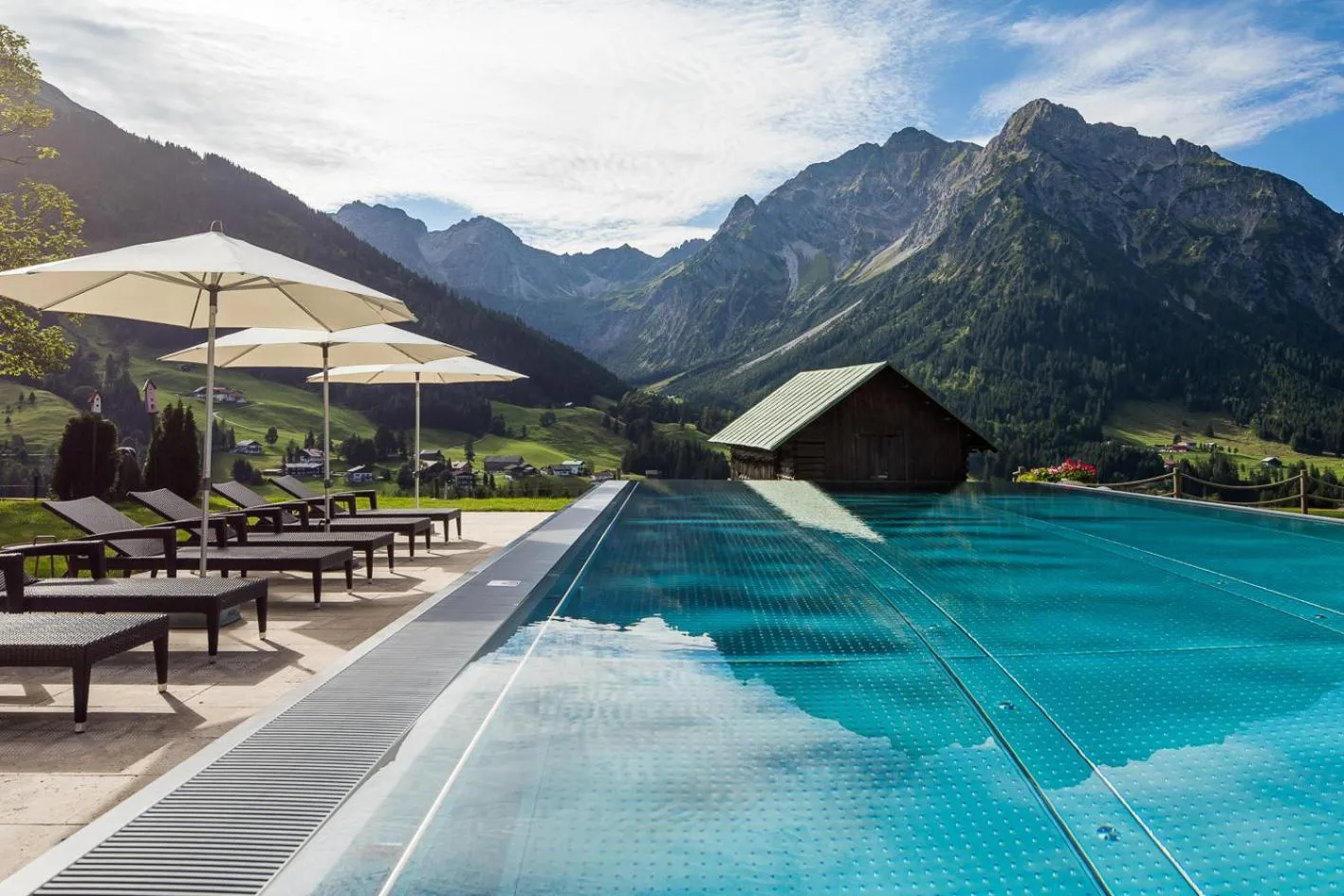 Open Air Bath in Haller's Geniesserhotel