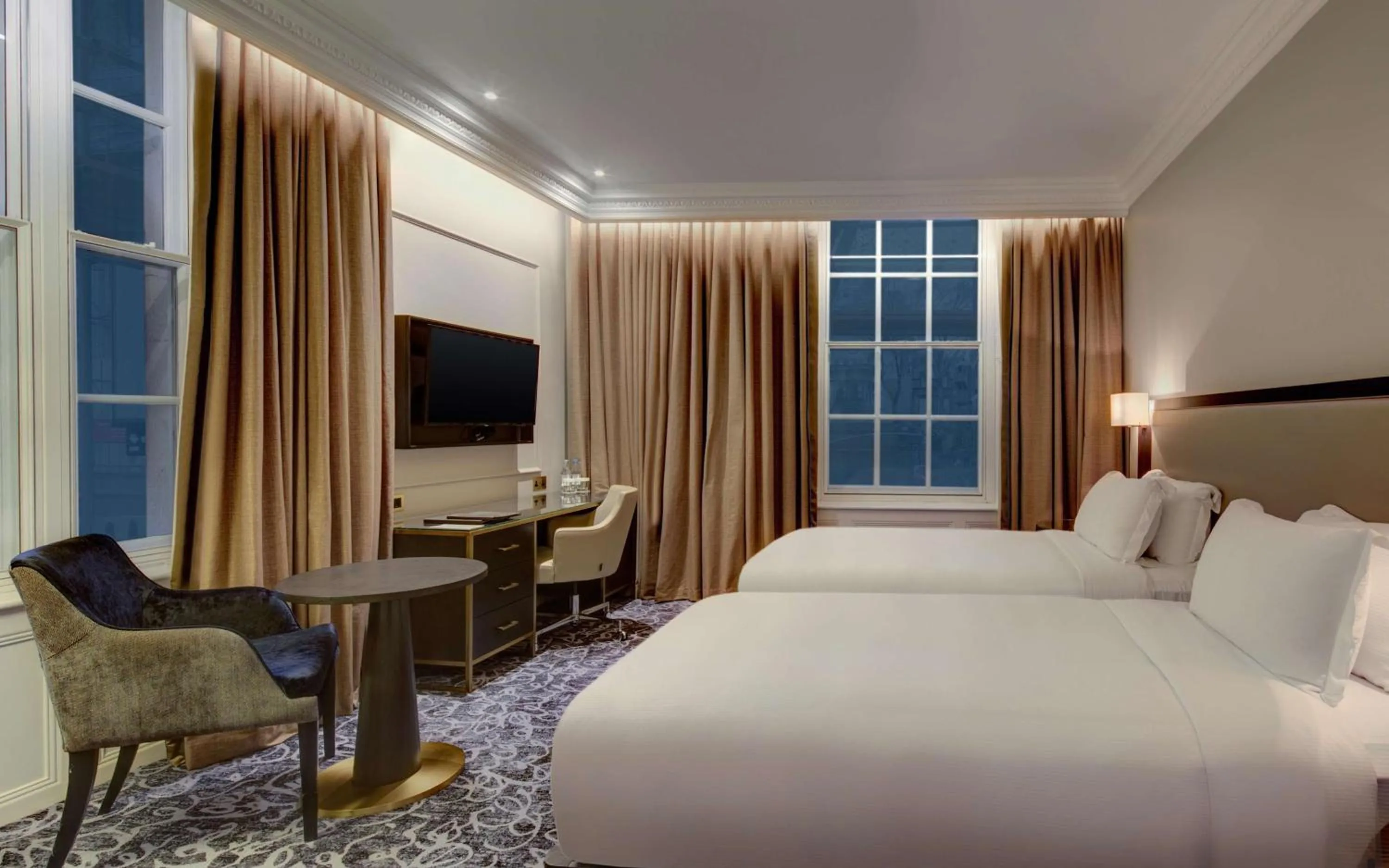 Bed in Hilton London Euston