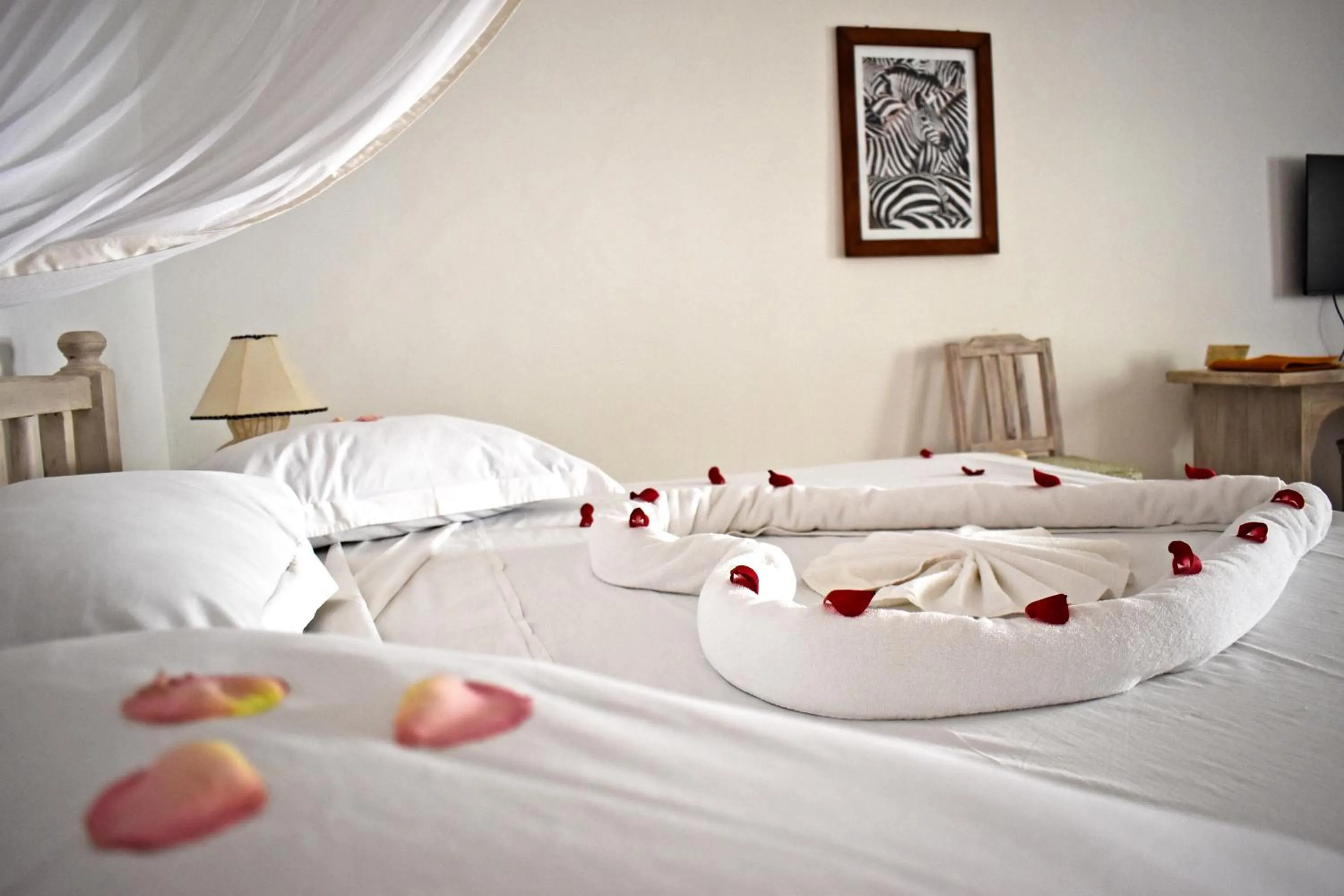 Bed in Kilili Baharini Resort & Spa